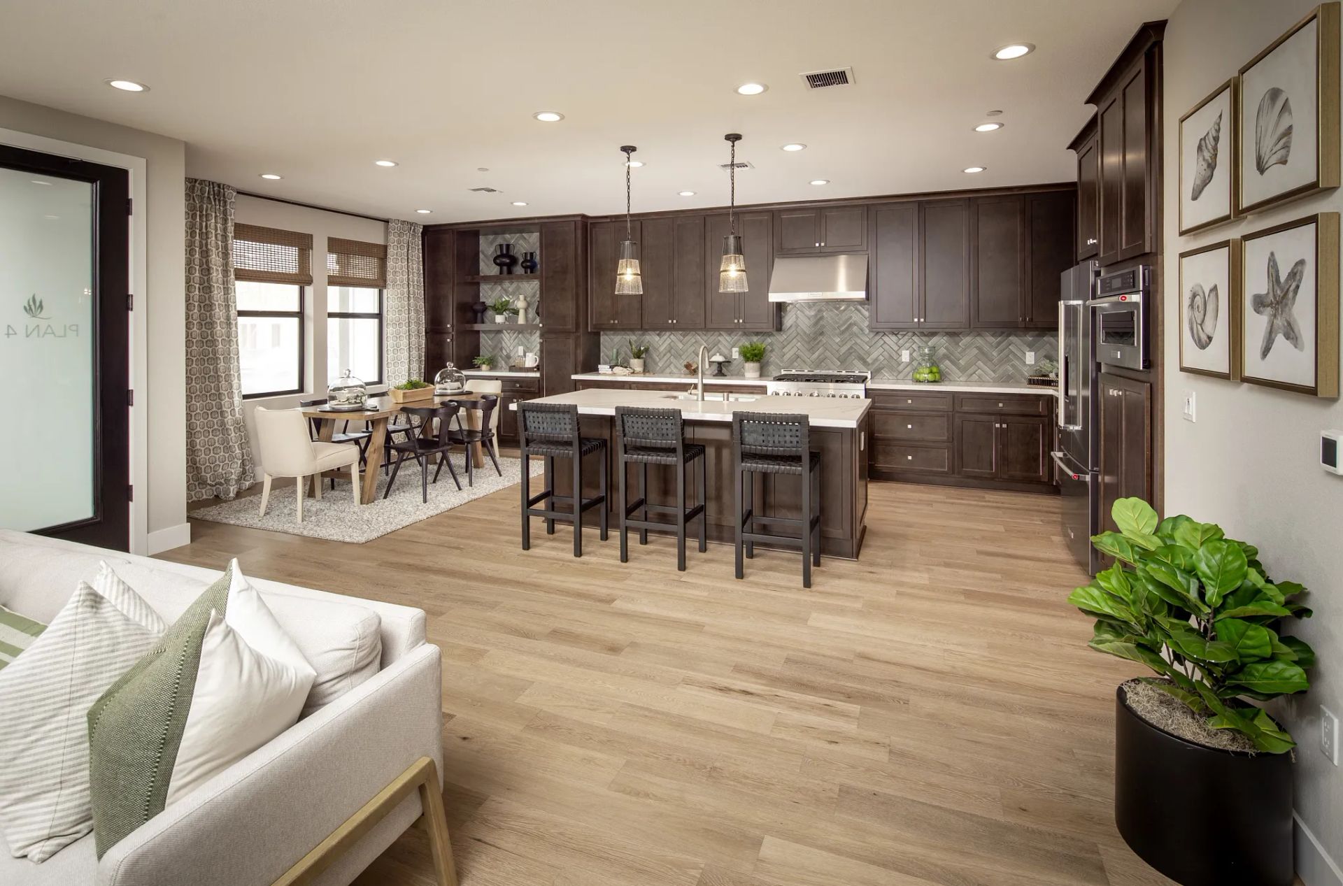 Bay House Plan 4 Model Kitchen
