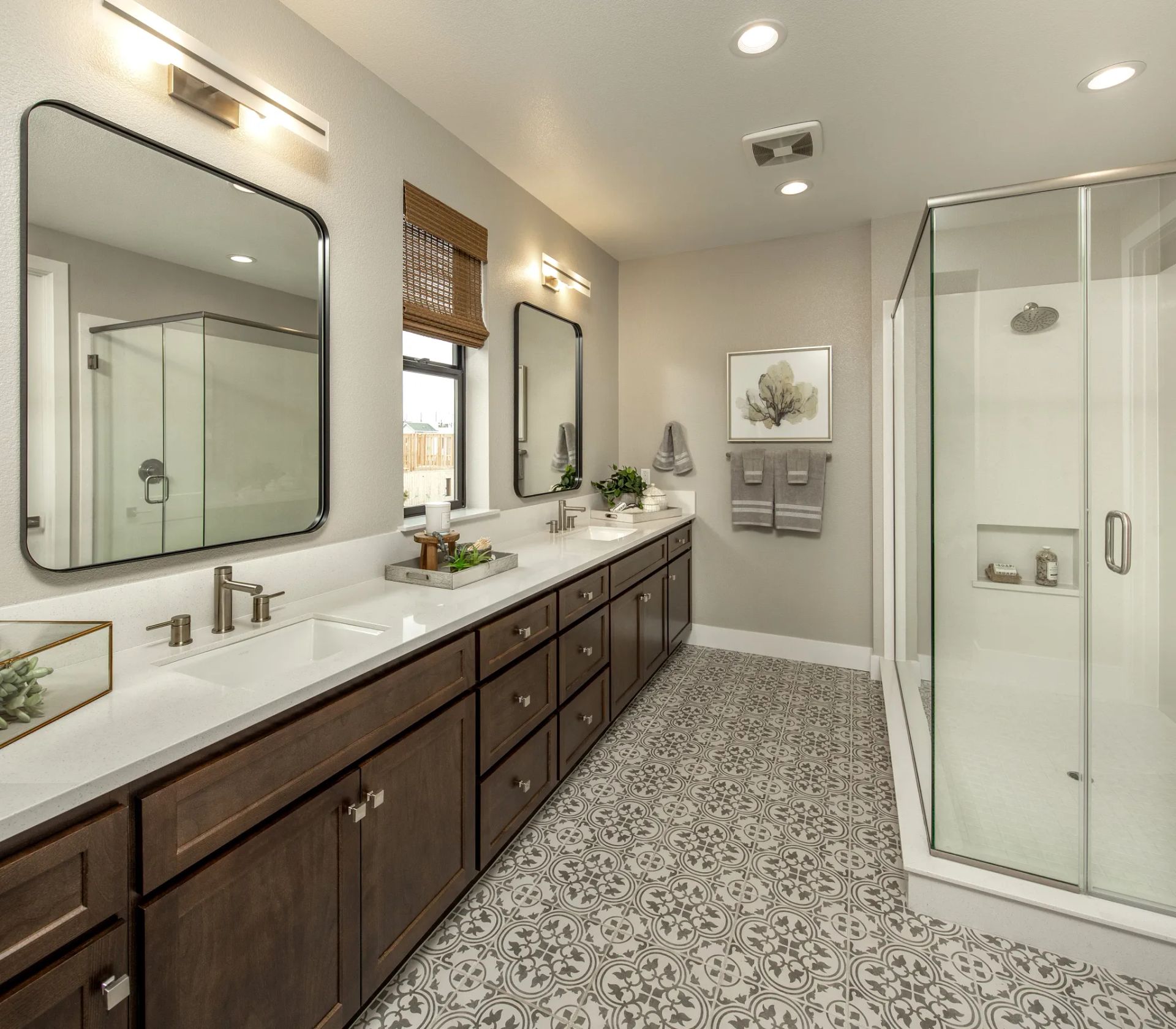 Bay House Plan 4 Model Primary Bathroom