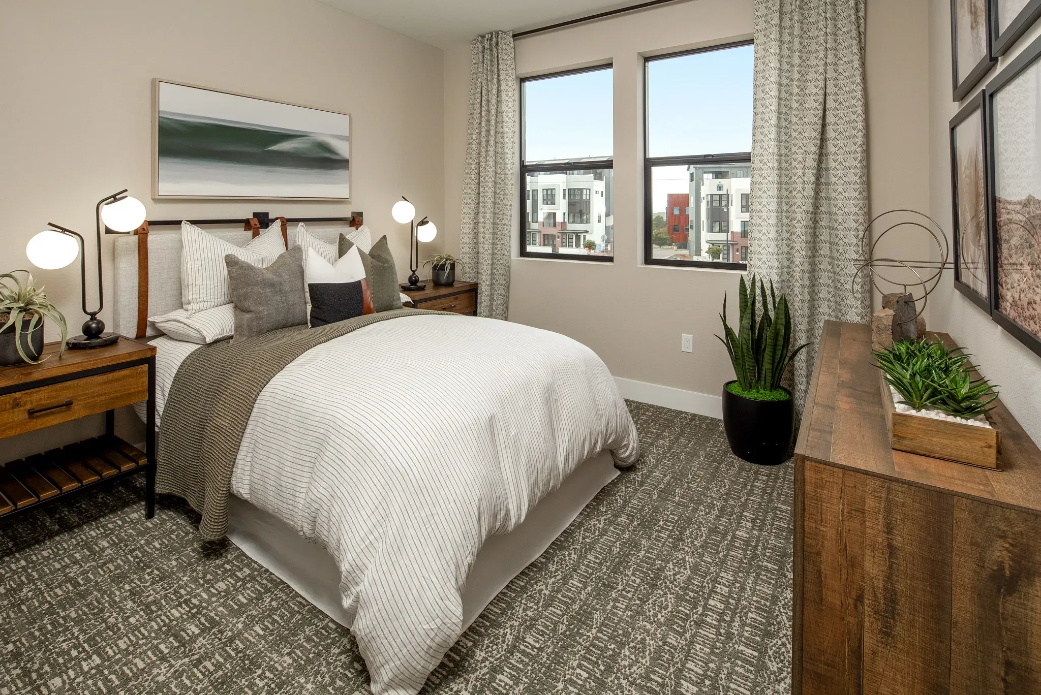 Bay House Plan 4 Model Bedroom
