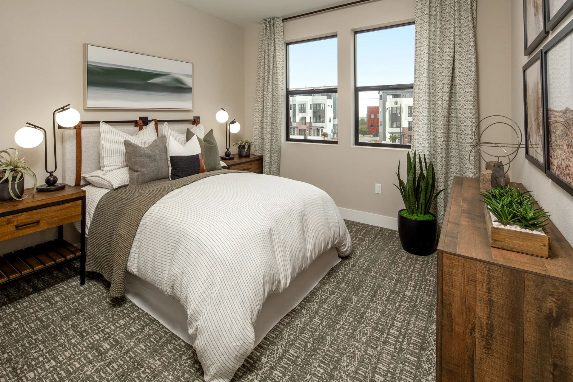 Bay House Plan 4 Model Bedroom