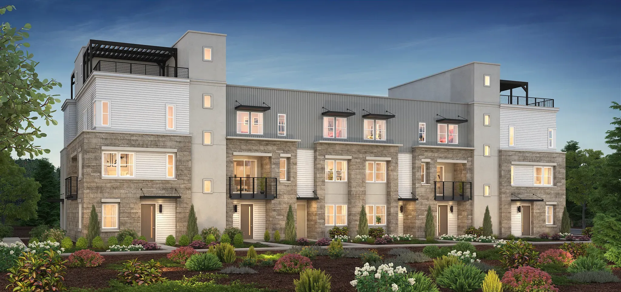 Serenity 8-Plex Building with Plan 2