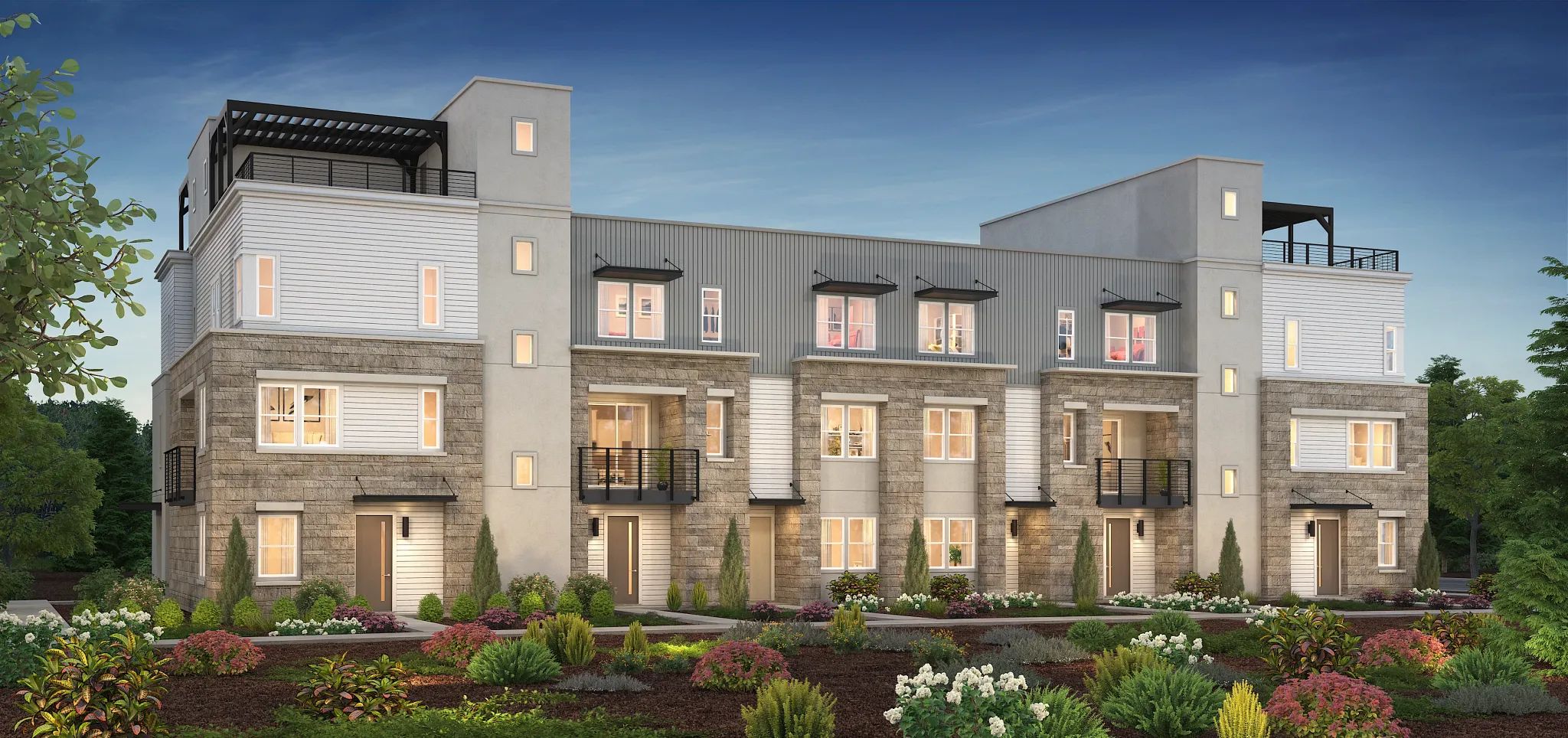 Serenity 8-Plex Building with Plan 2