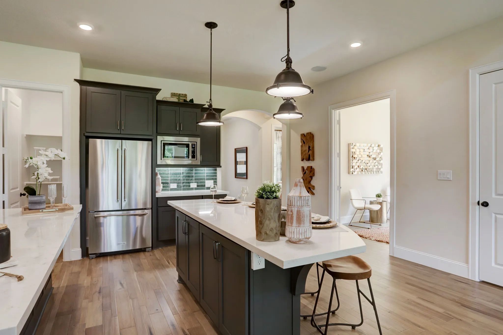 Plan 5051 kitchen - staged