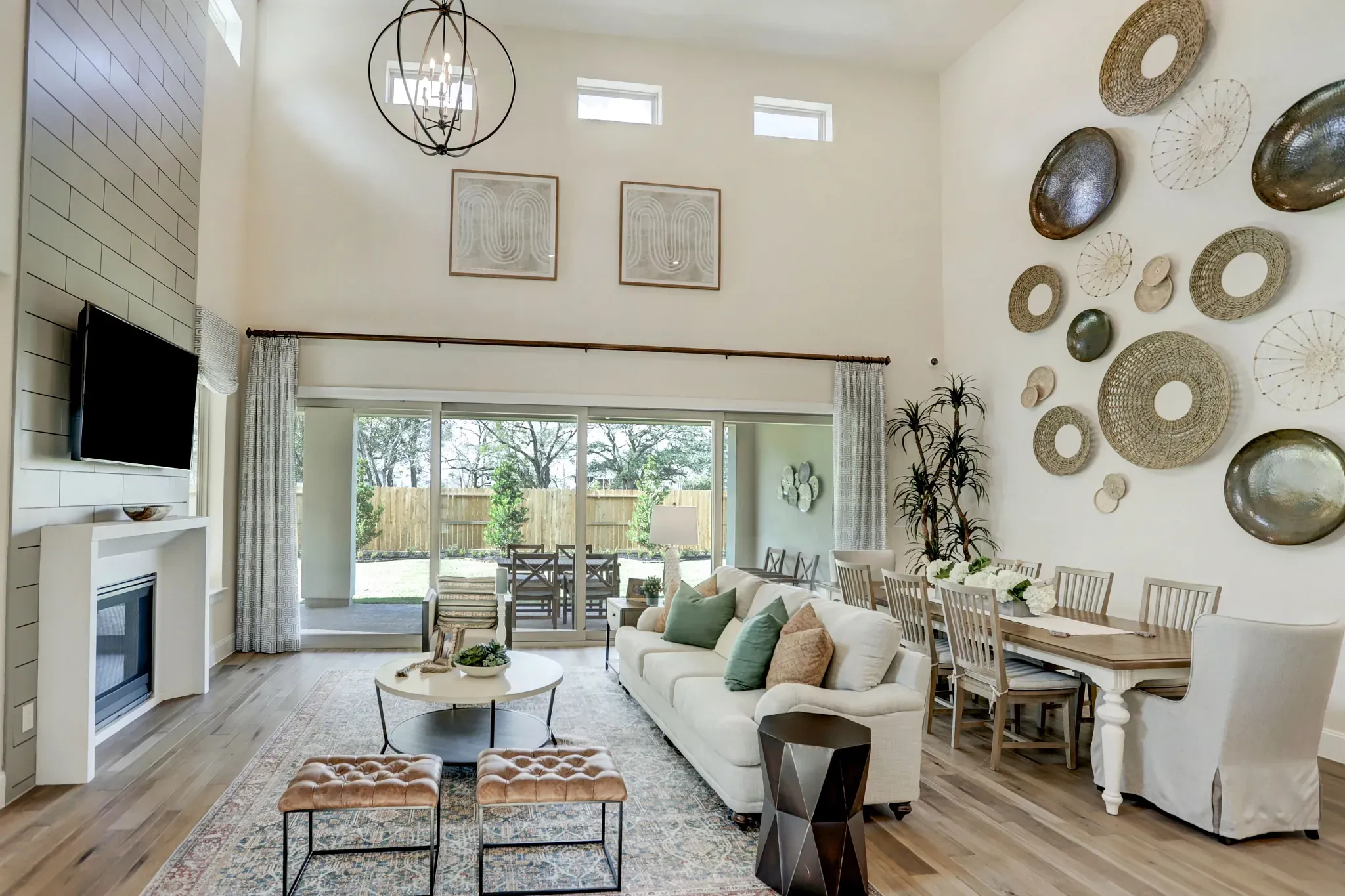 Plan 5051 great room - staged