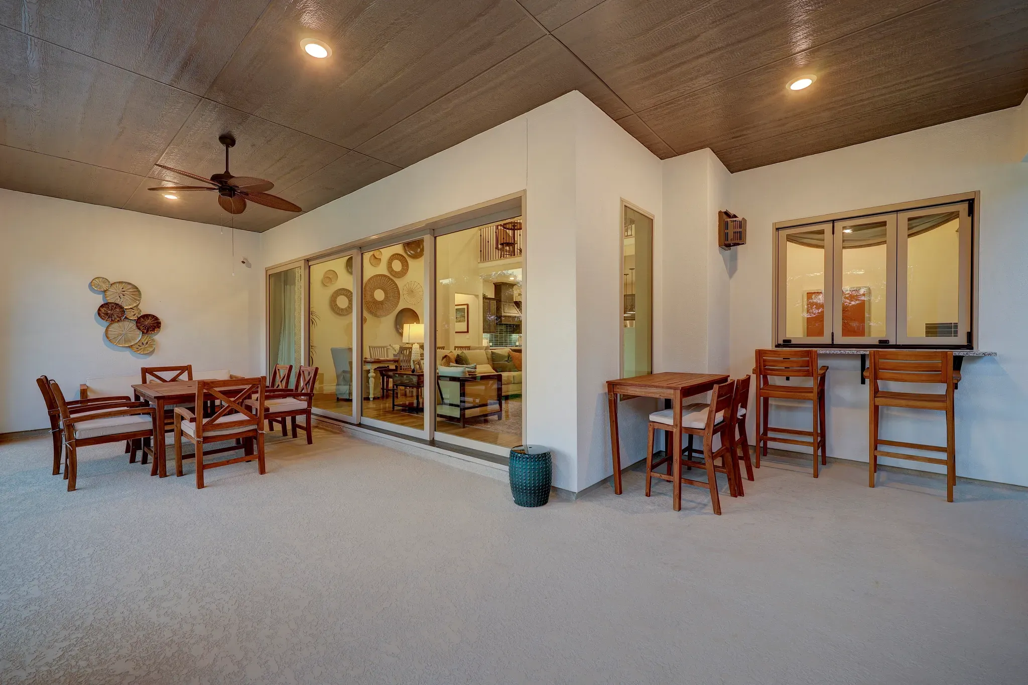 Plan 5051 outdoor living - staged
