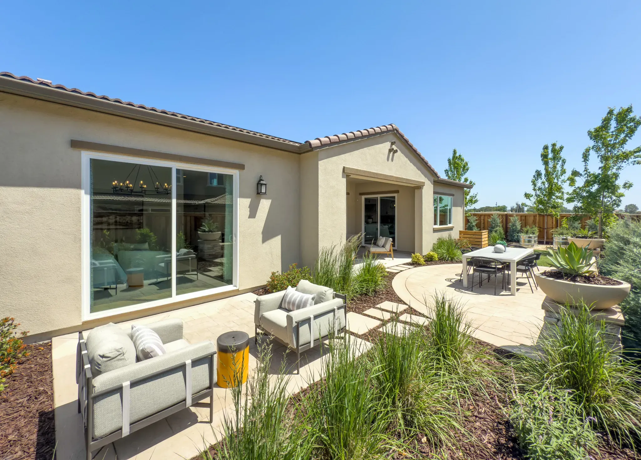 Orchard Grove Plan 1 Model Backyard