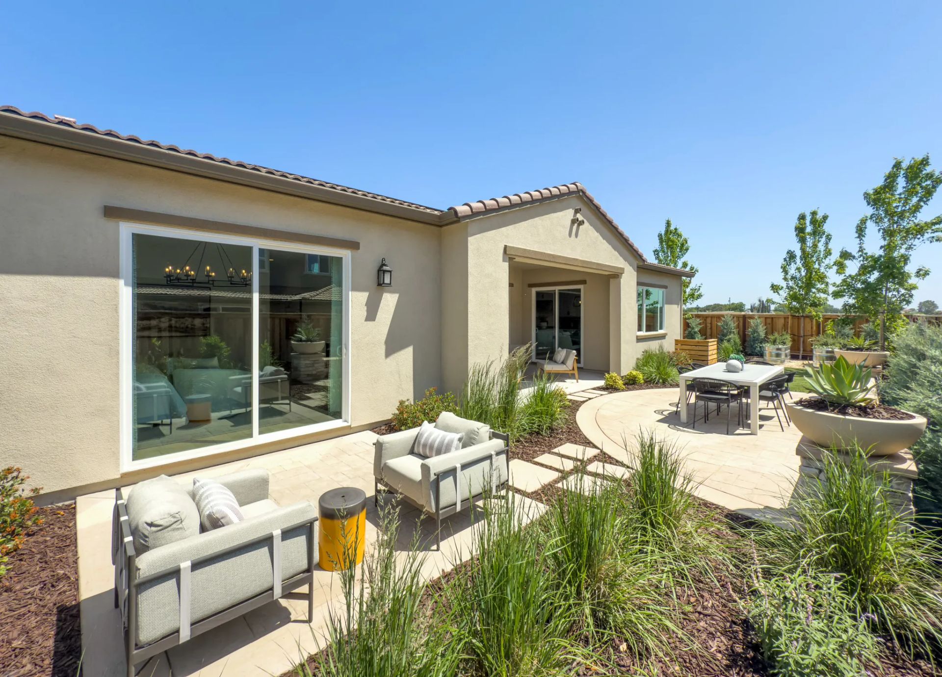 Orchard Grove Plan 1 Model Backyard