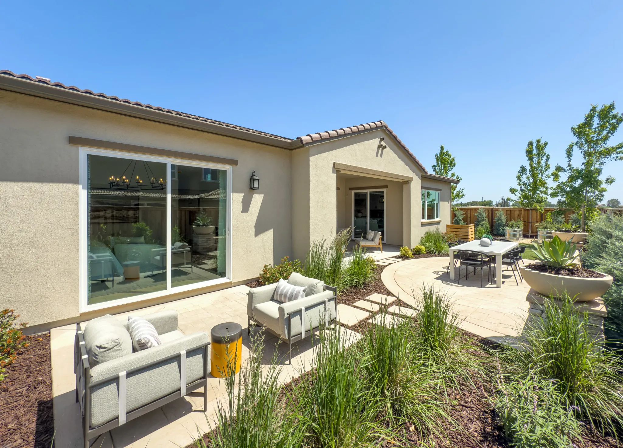 Orchard Grove Plan 1 Model Backyard