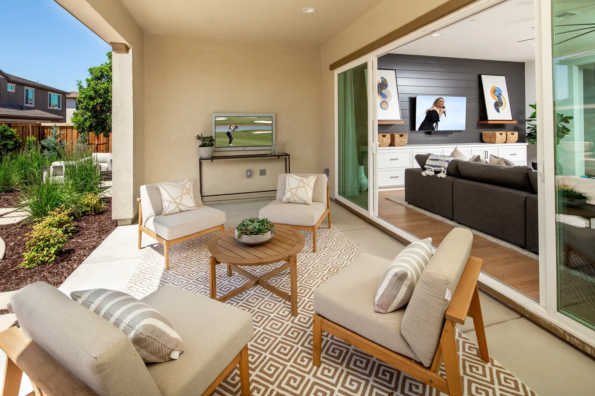 Orchard Grove Plan 1 Model Backyard