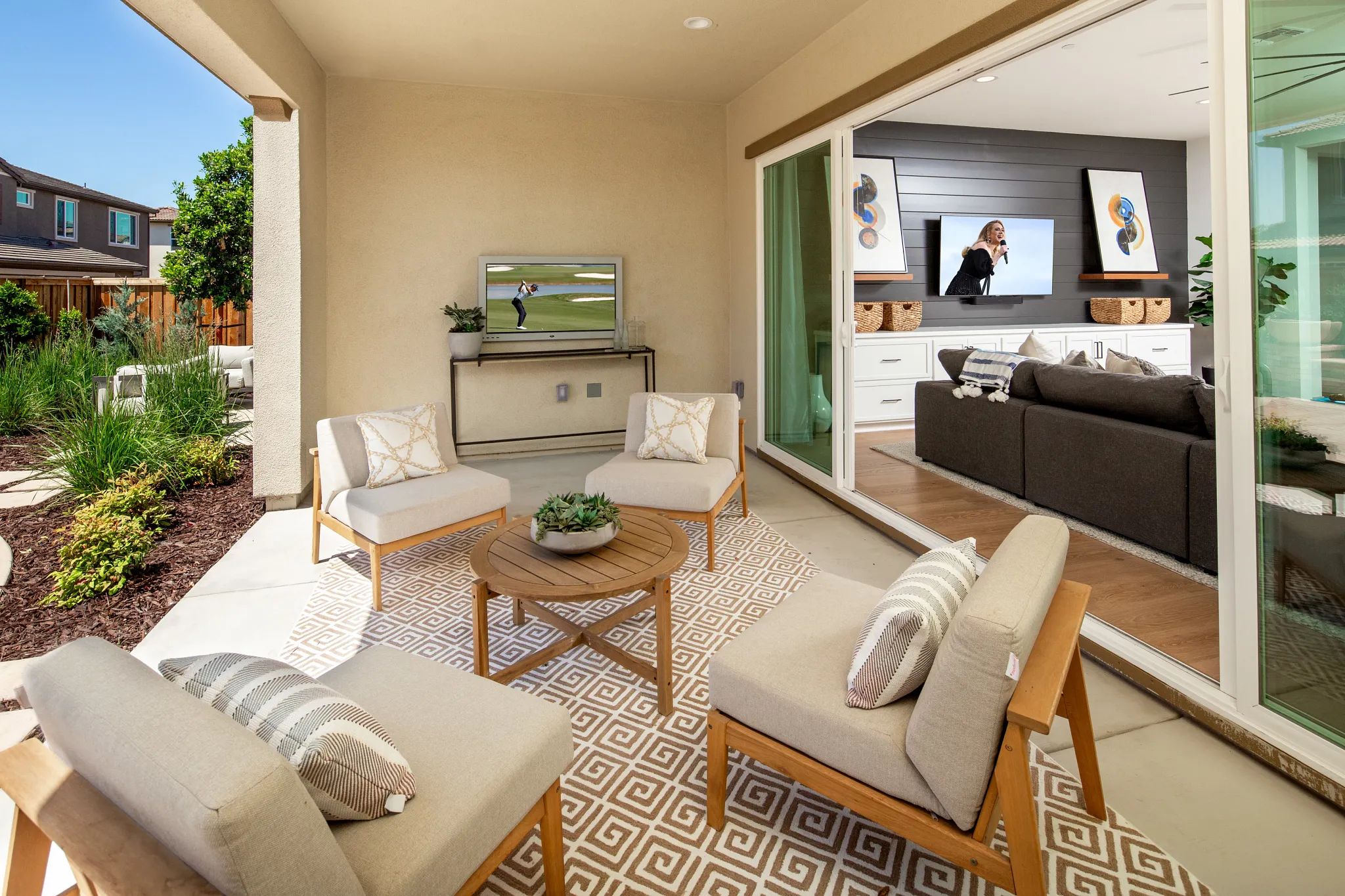 Orchard Grove Plan 1 Model Backyard