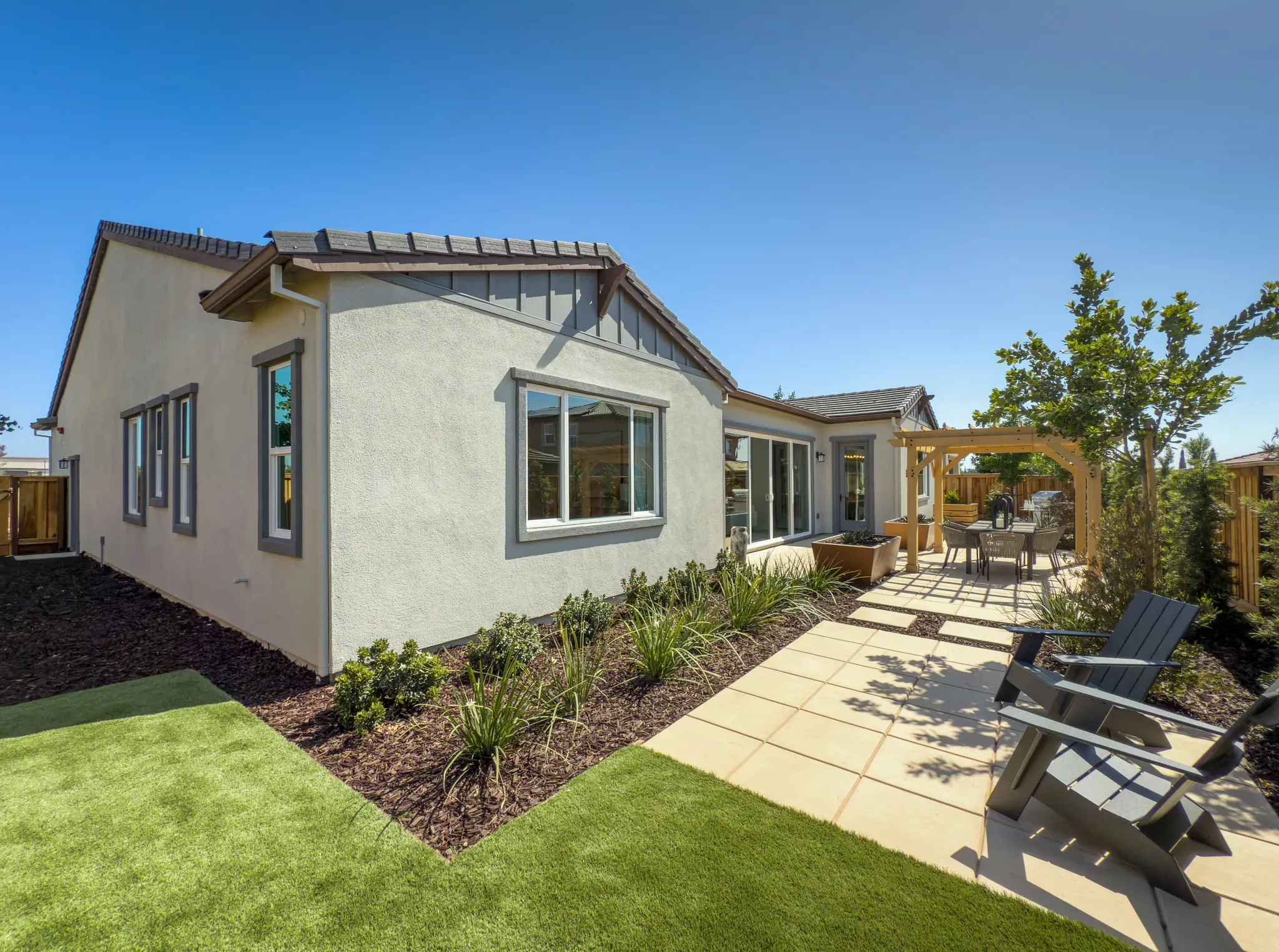 Orchard Grove Plan 2 Model Backyard