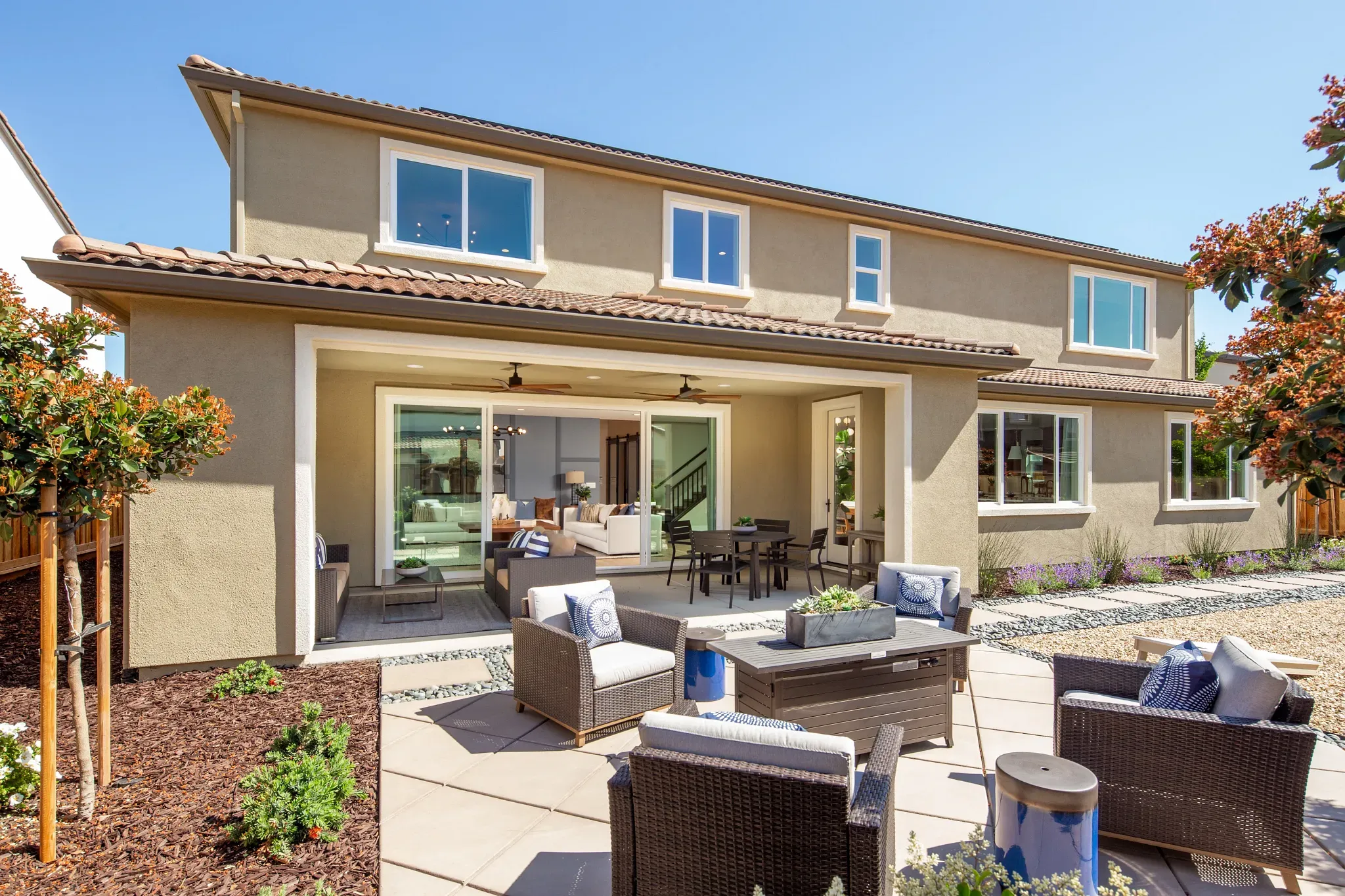 Orchard Grove Plan 3 Model Backyard