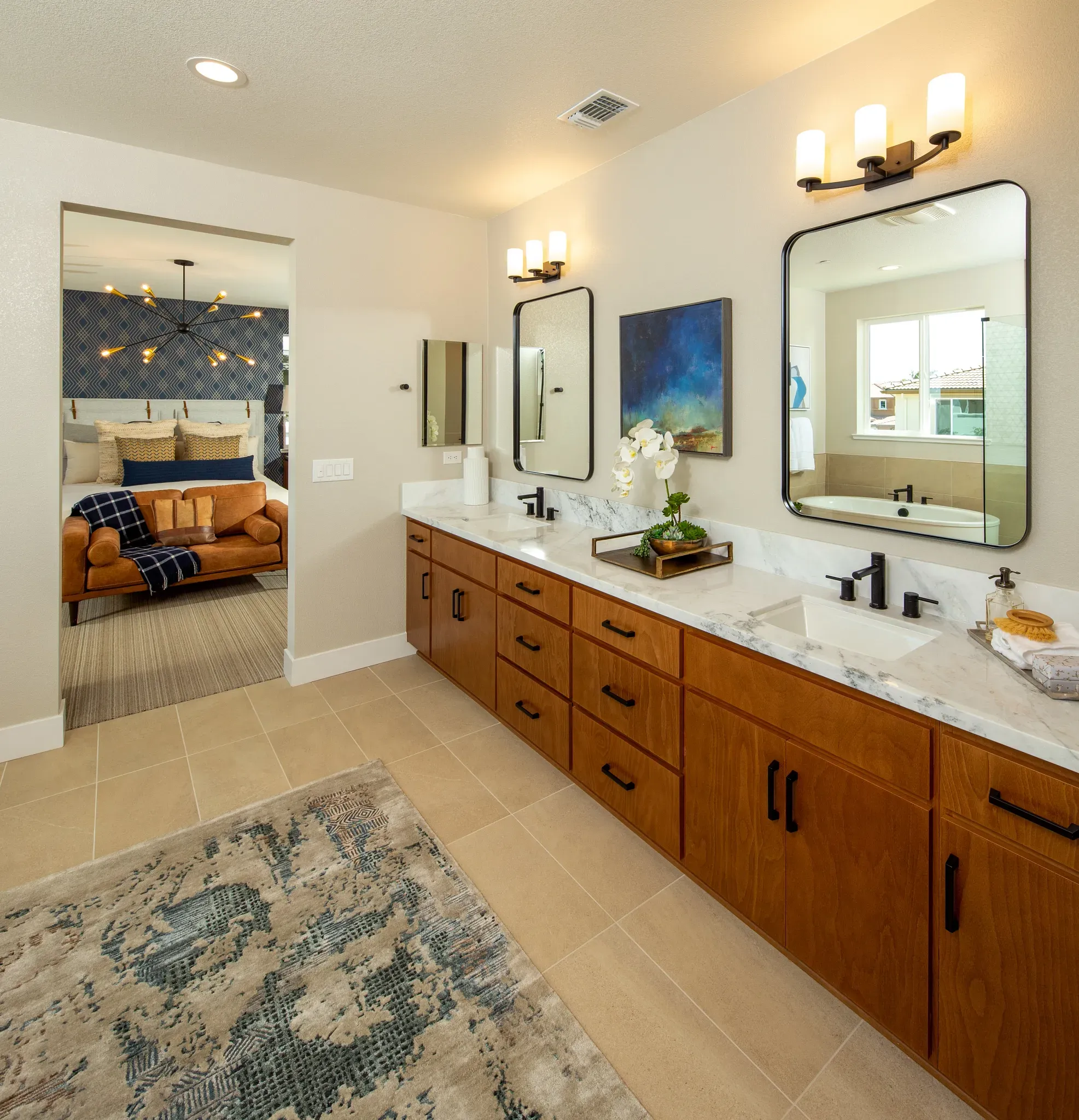 Plan 3 Model Primary Bathroom