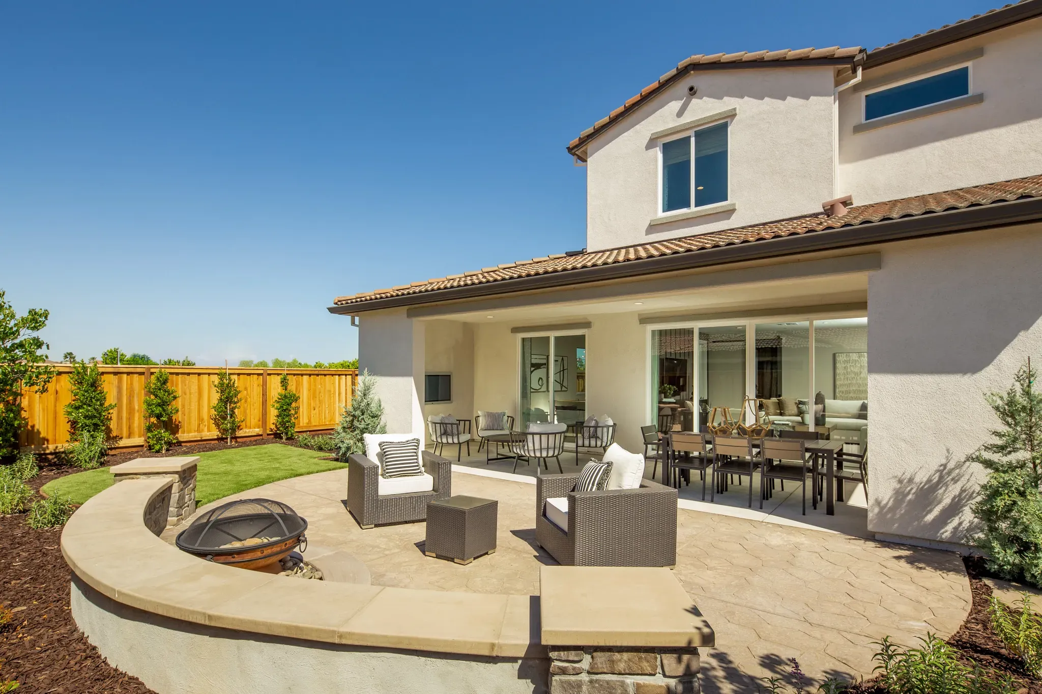 Orchard Grove Plan 4 Model Backyard