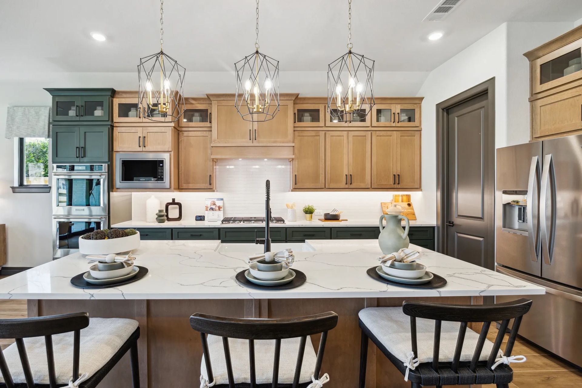 Plan 4534 kitchen - staged
