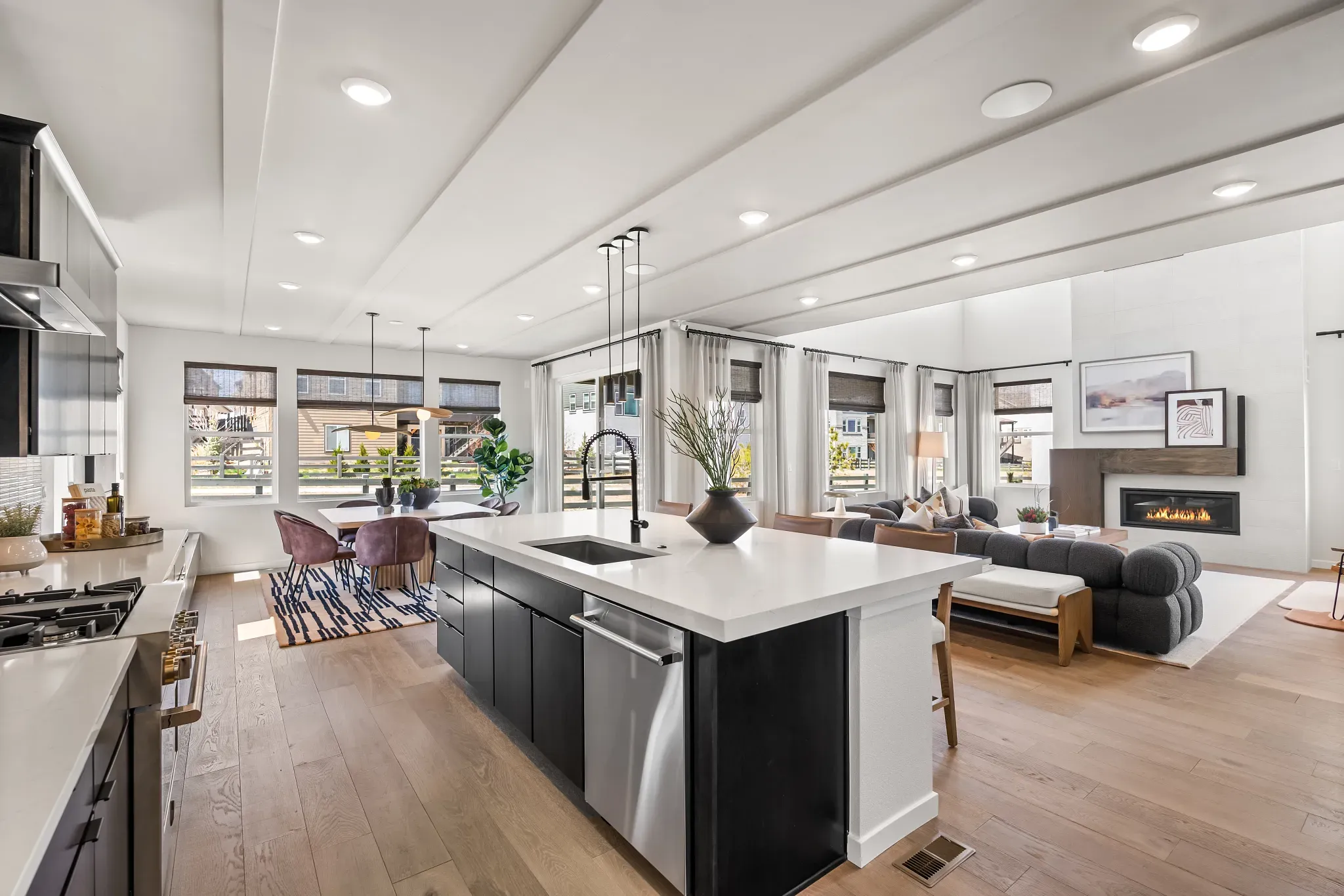 Cameron Model Kitchen, Dining + Great Room