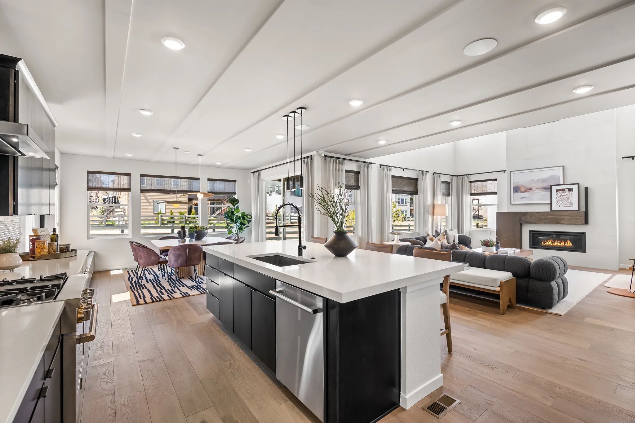 Cameron Model Kitchen, Dining + Great Room