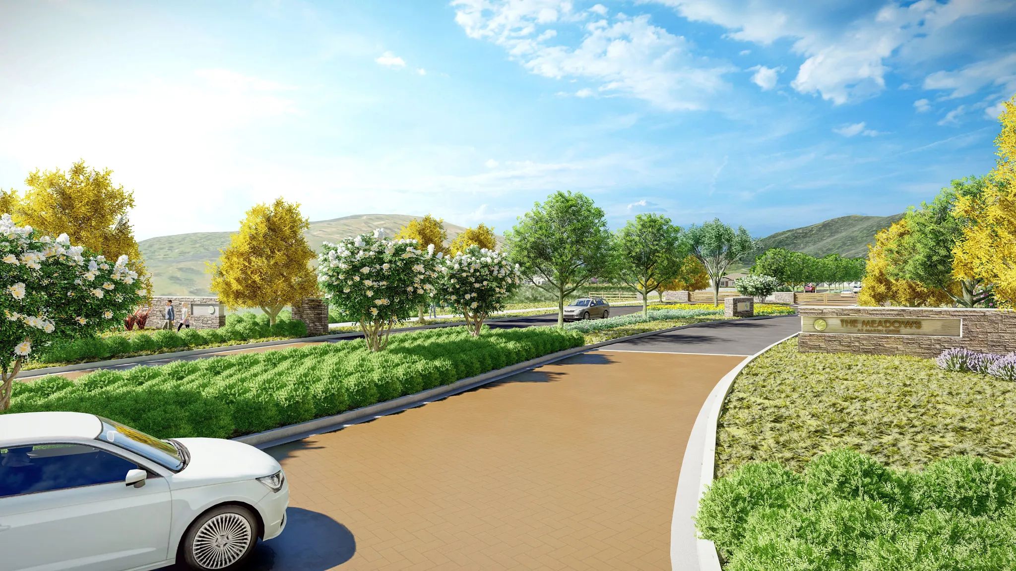 The Meadows Entry Road Rendering