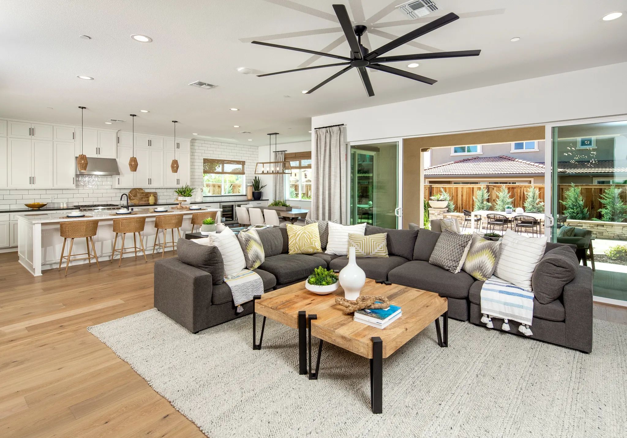 Orchard Grove Model Plan 1 Great Room & Kitchen