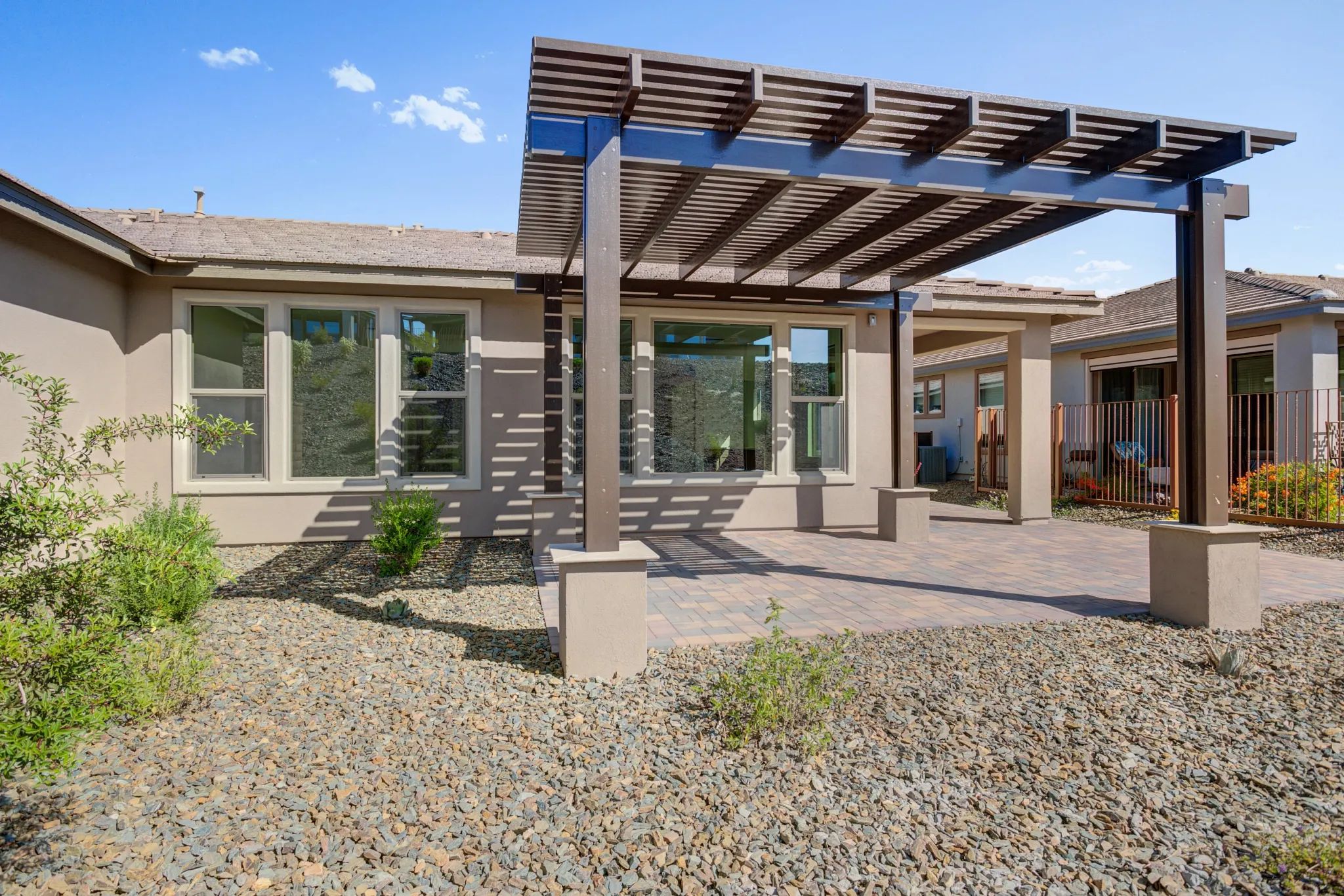 Rear Exterior with Covered Patio