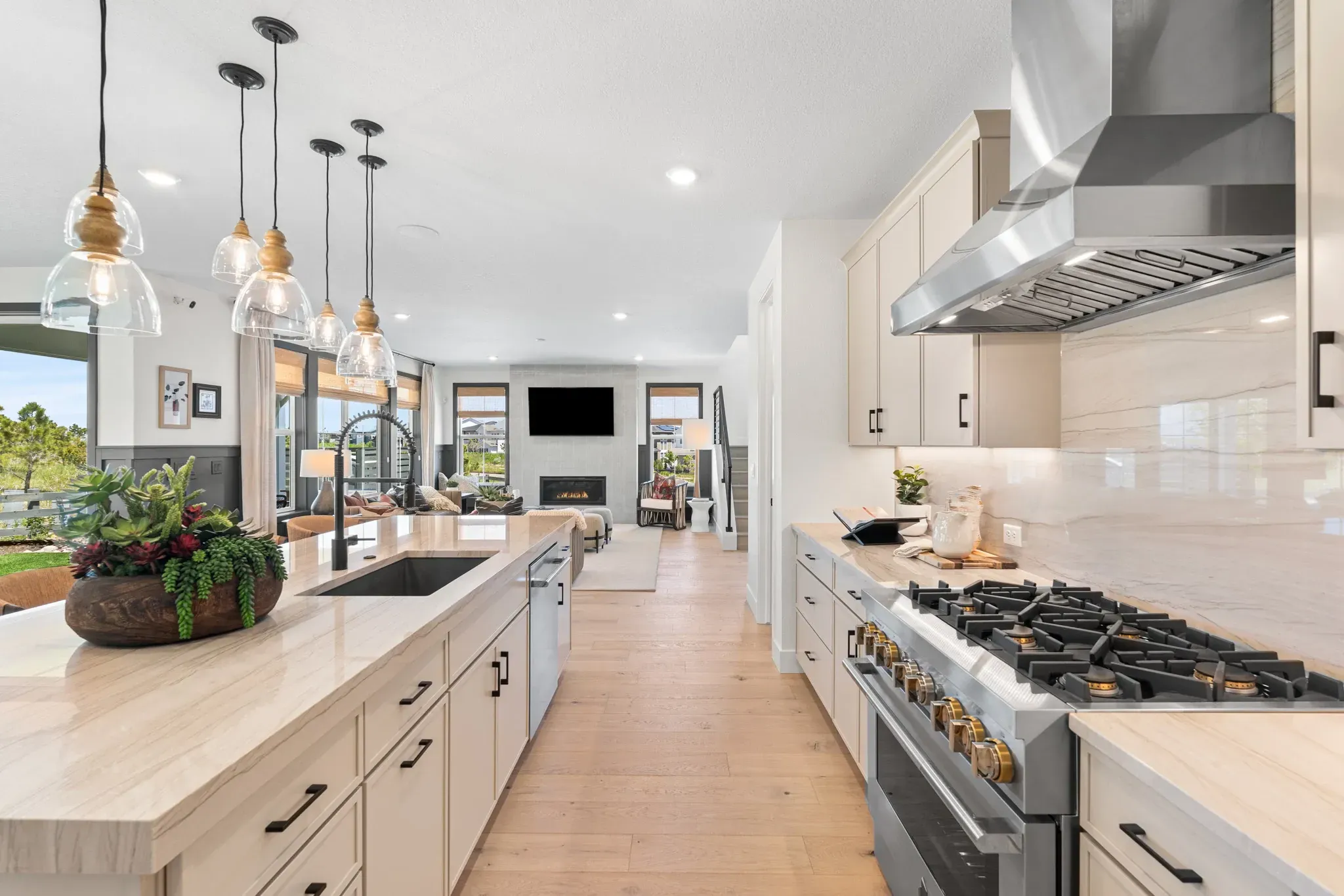 Pemberly Model Kitchen + Great Room