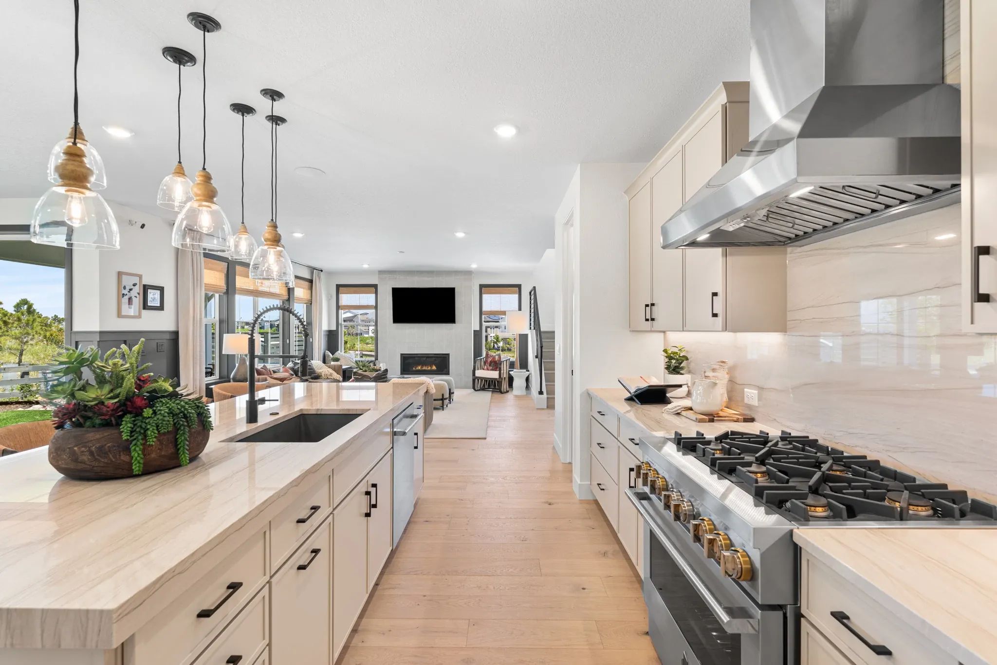 Pemberly Model Kitchen + Great Room