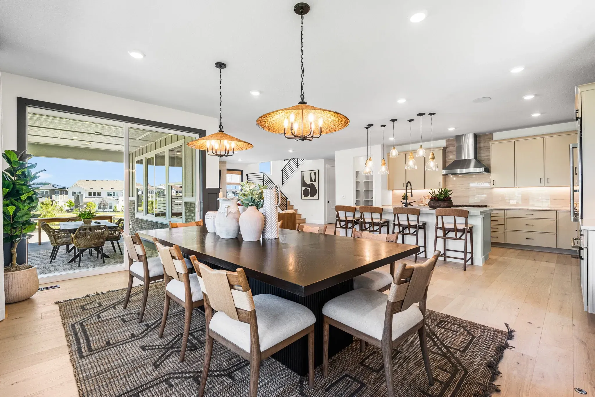 Pemberly Model Dining, Patio + Kitchen