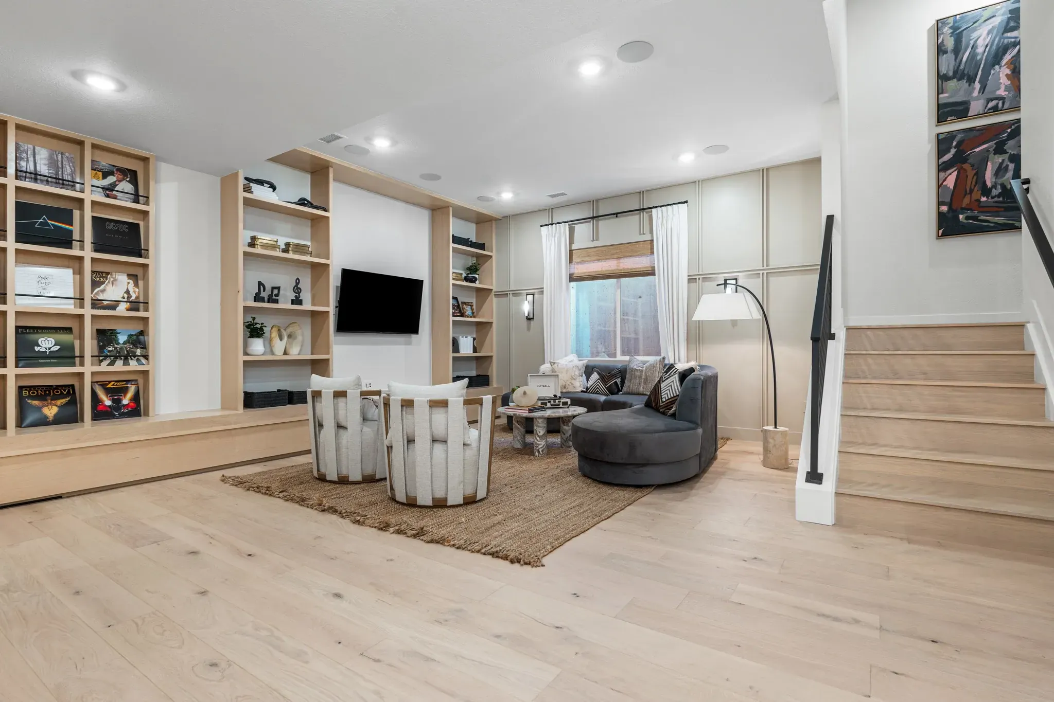 Pemberly Model Finished Basement Rec Room