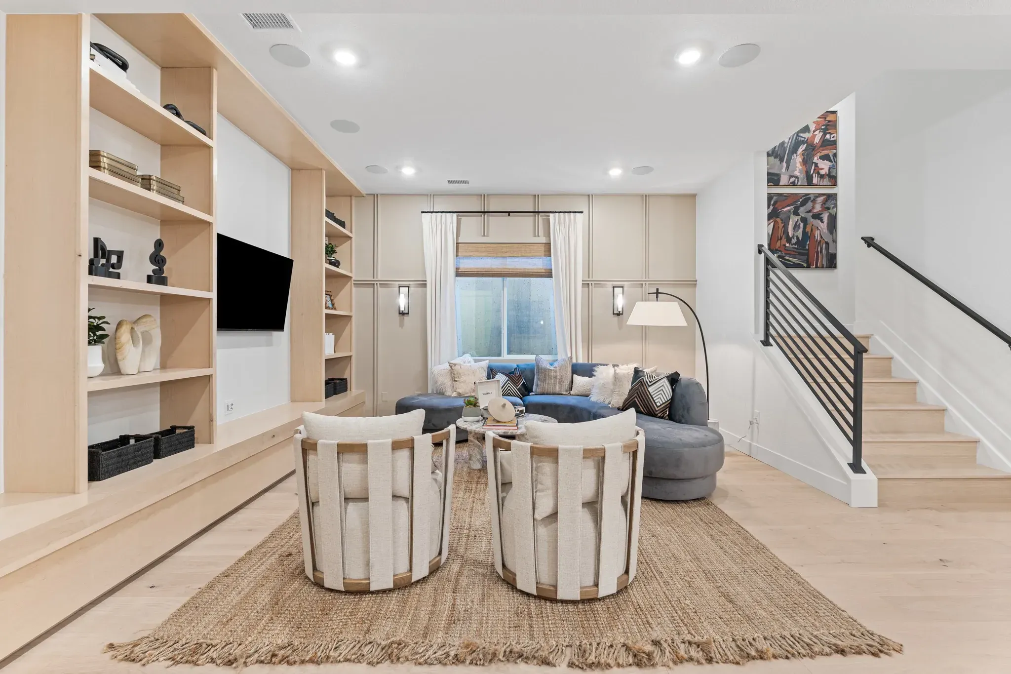 Pemberly Model Finished Basement Rec Room