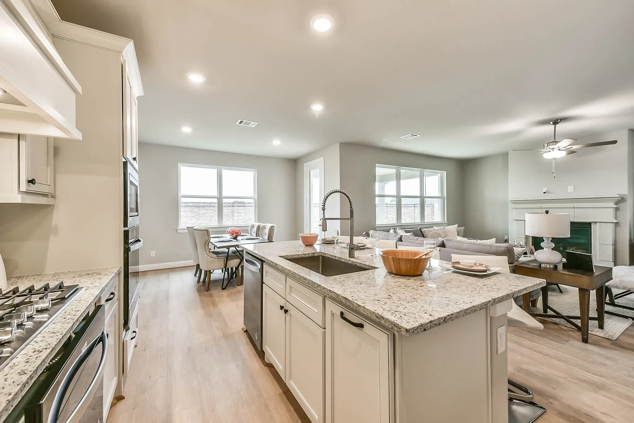 Plan 3069 kitchen - staged