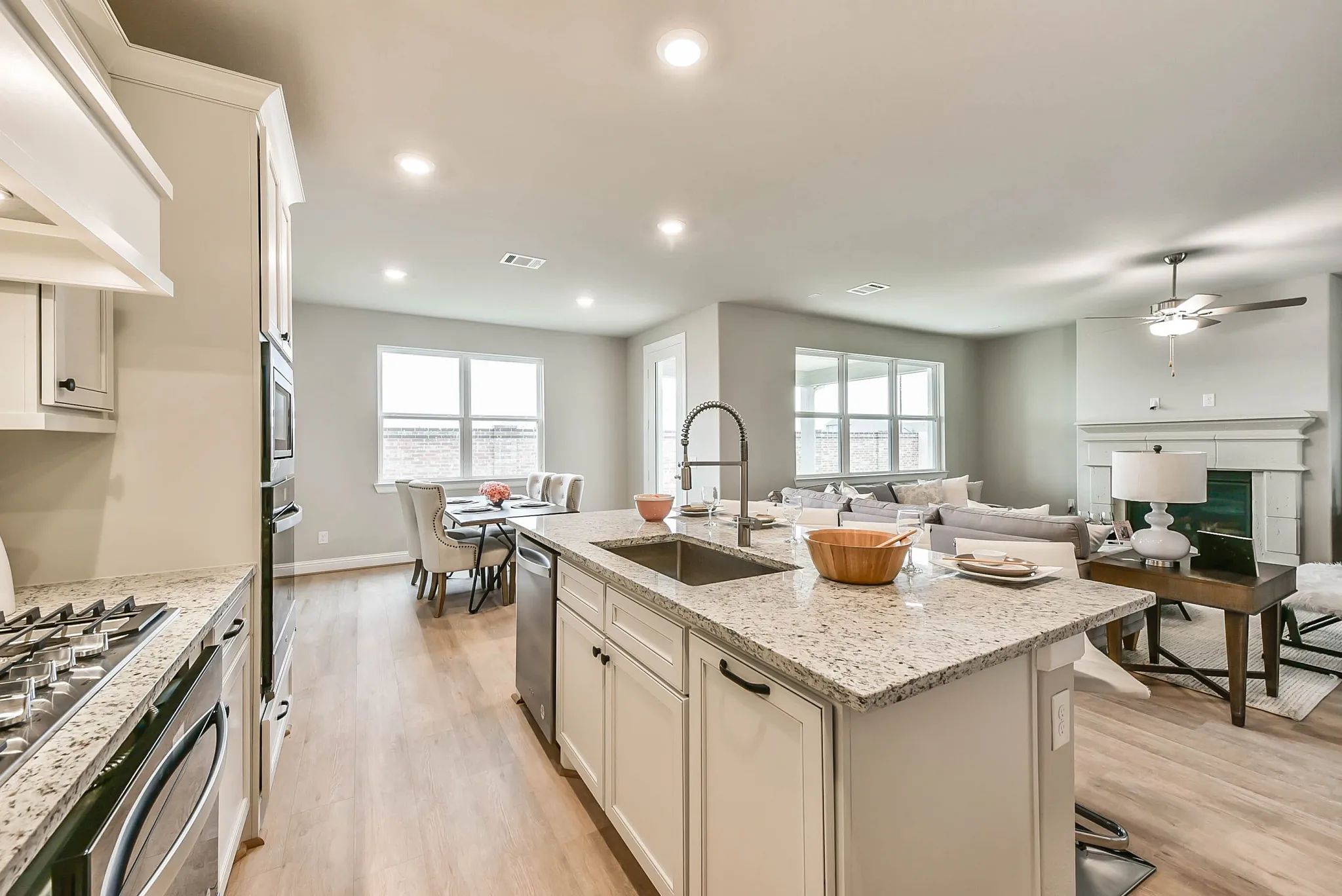 Plan 3069 kitchen - staged