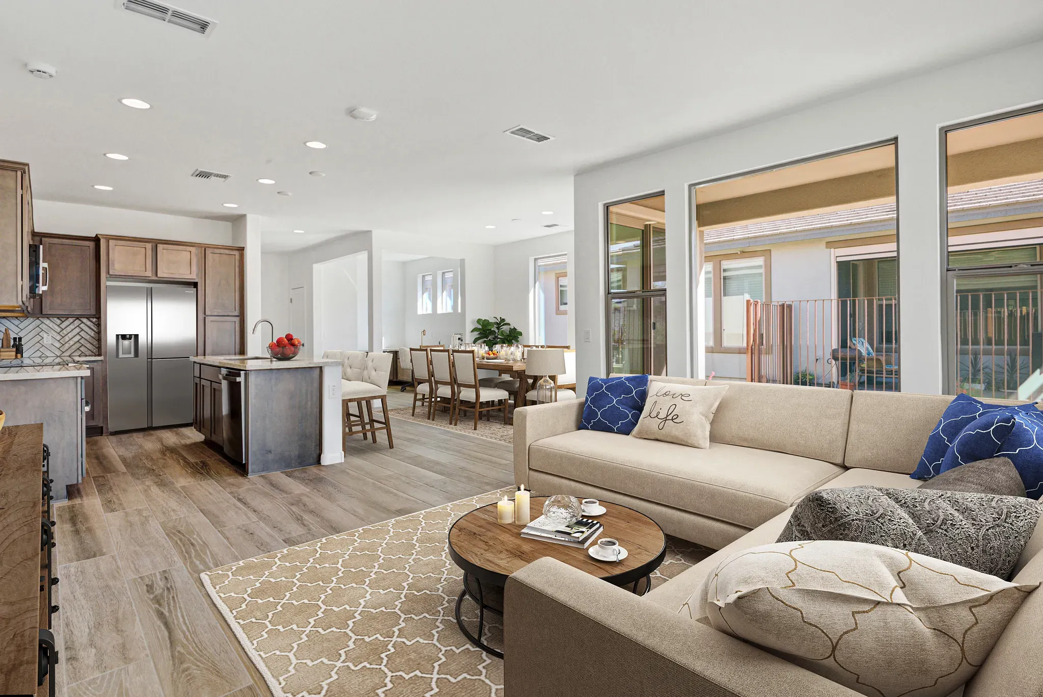 Virtually Staged Great Room