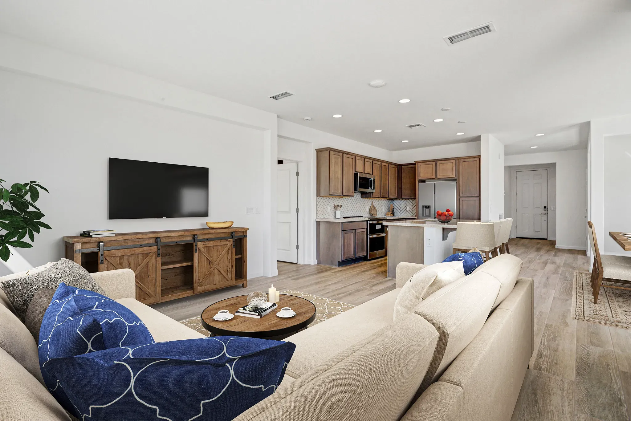Virtually Staged Great Room