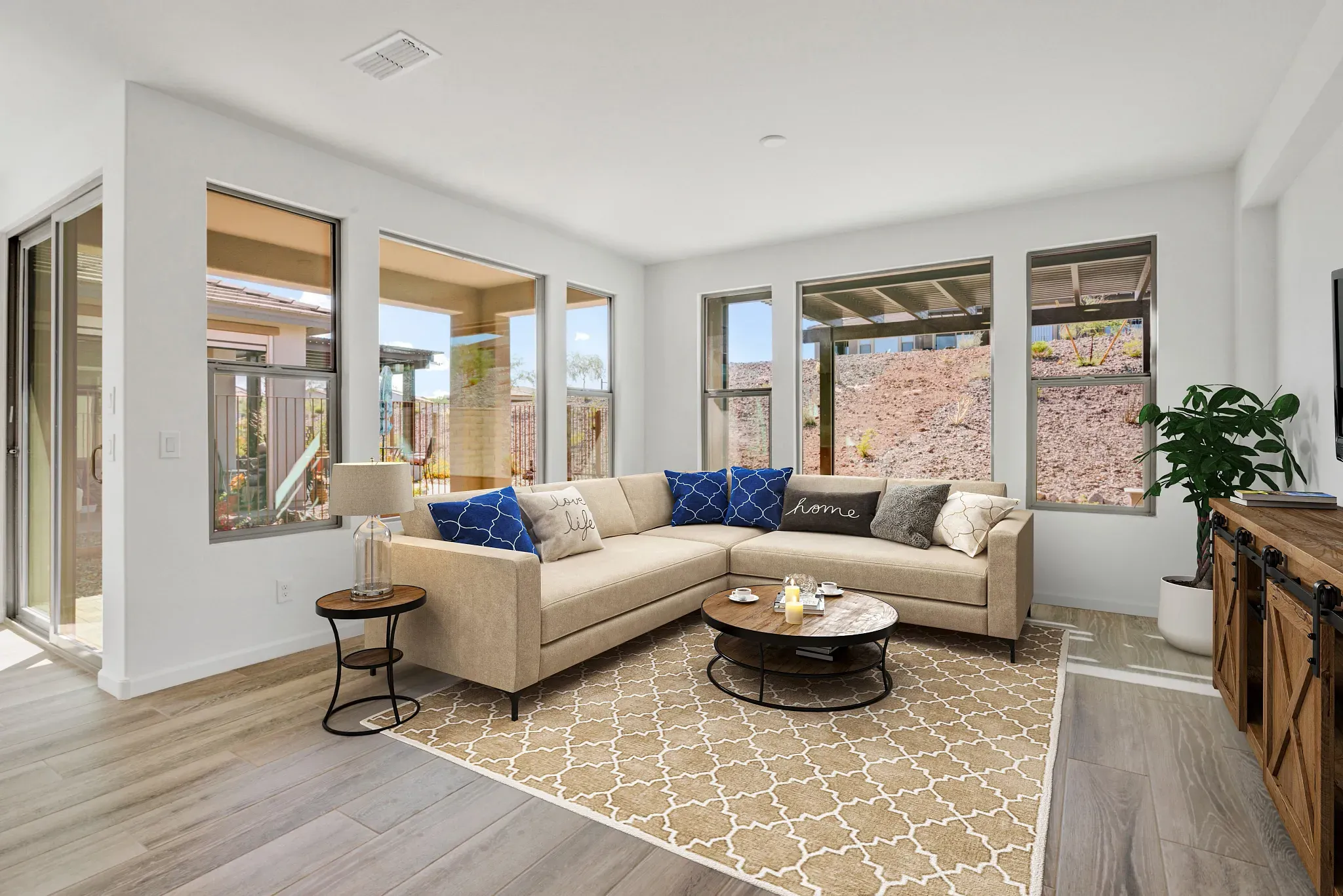 Virtually Staged Great Room