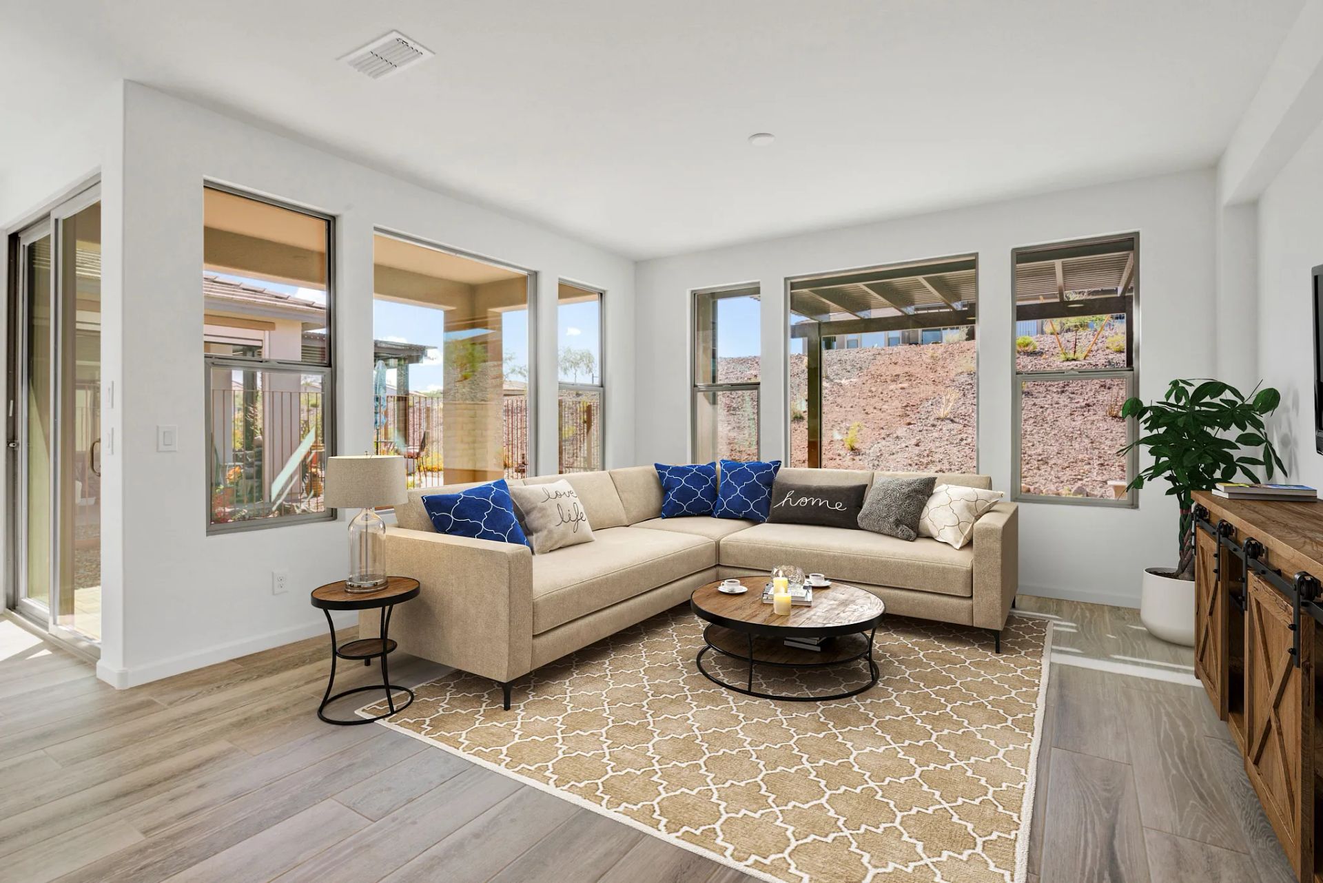 Virtually Staged Great Room