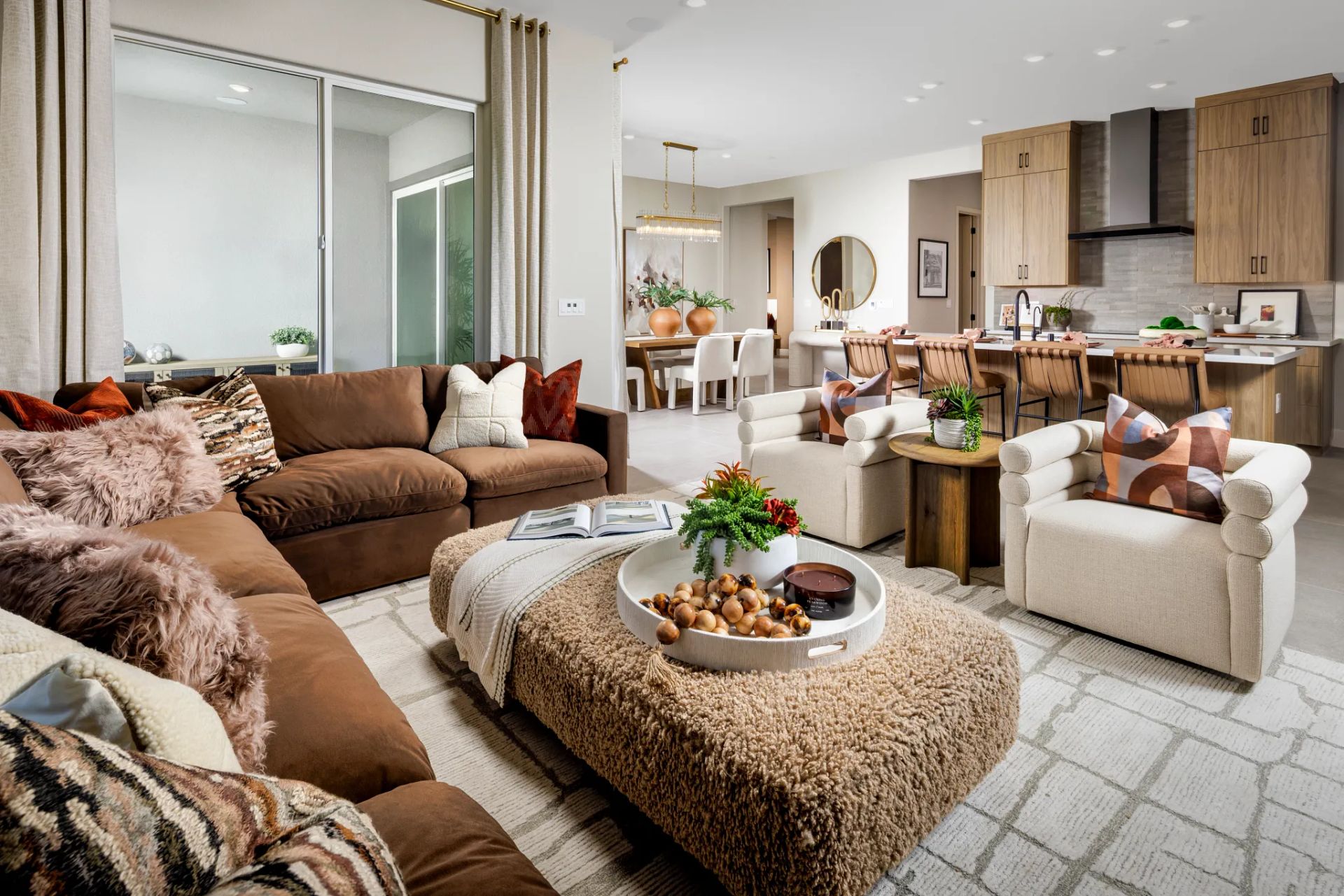 Great Room & Kitchen of Model Home