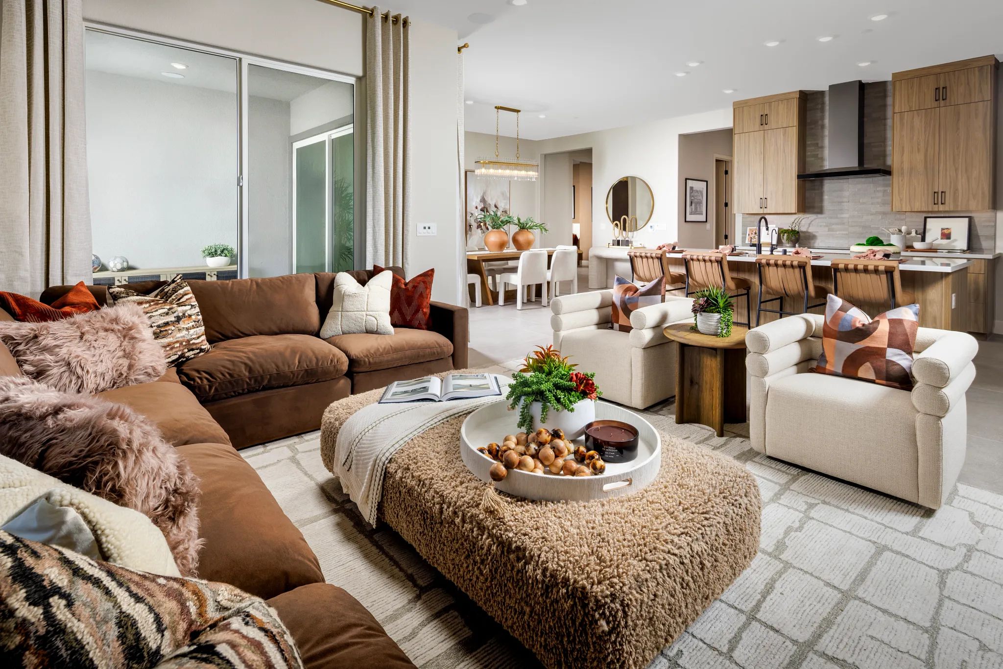 Great Room & Kitchen of Model Home