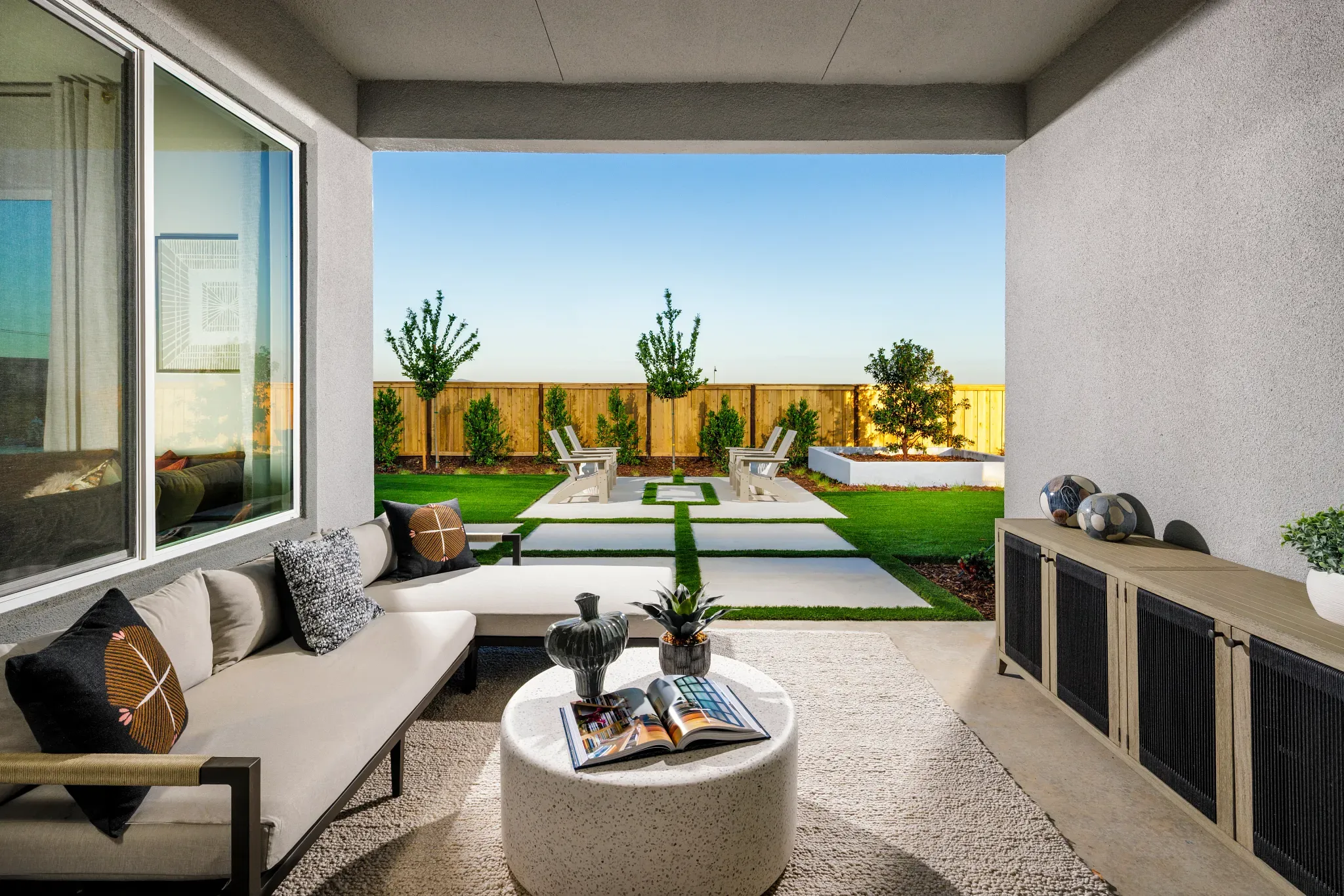 Covered Patio of Model Home