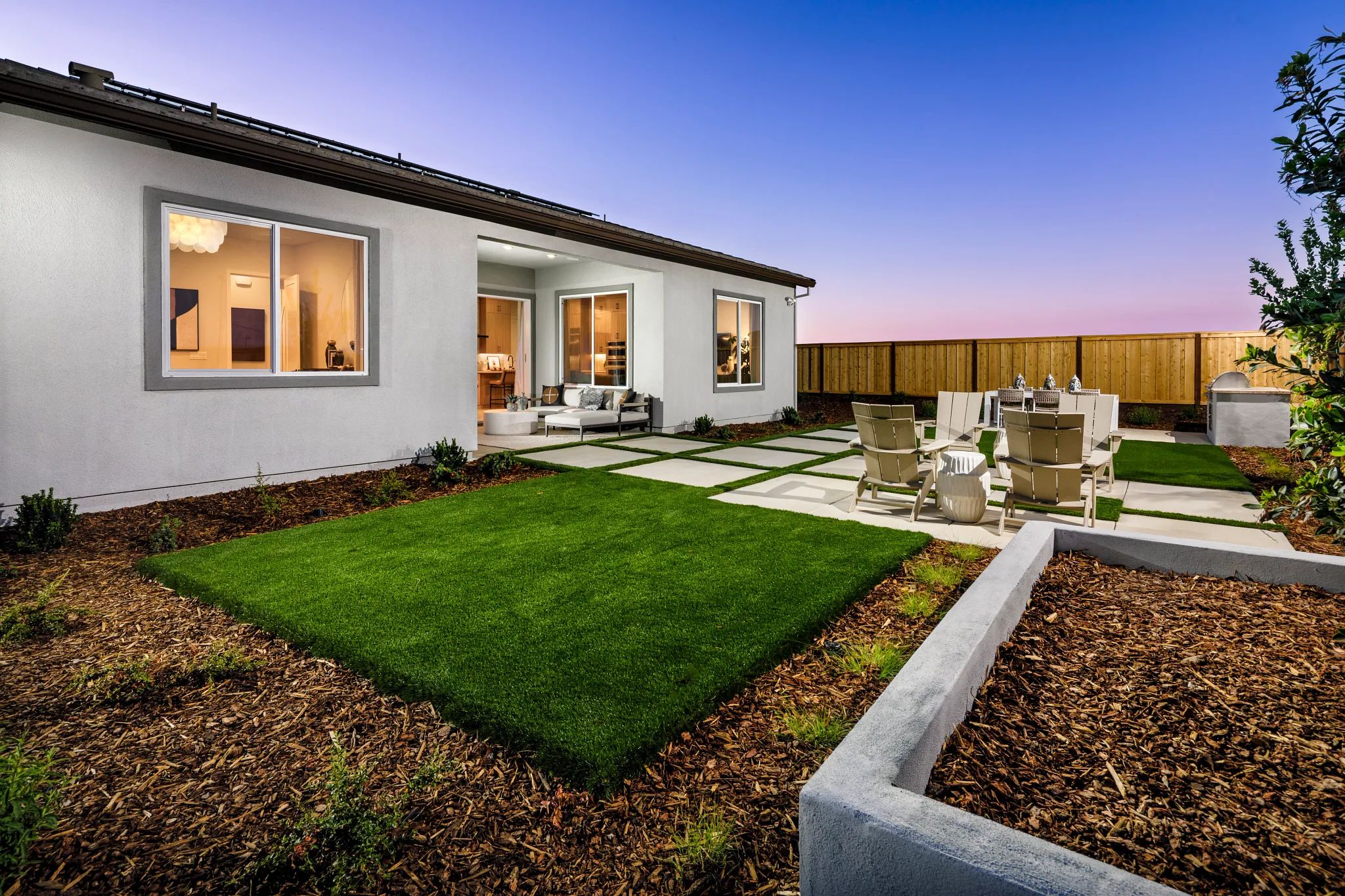 Backyard of Model Home