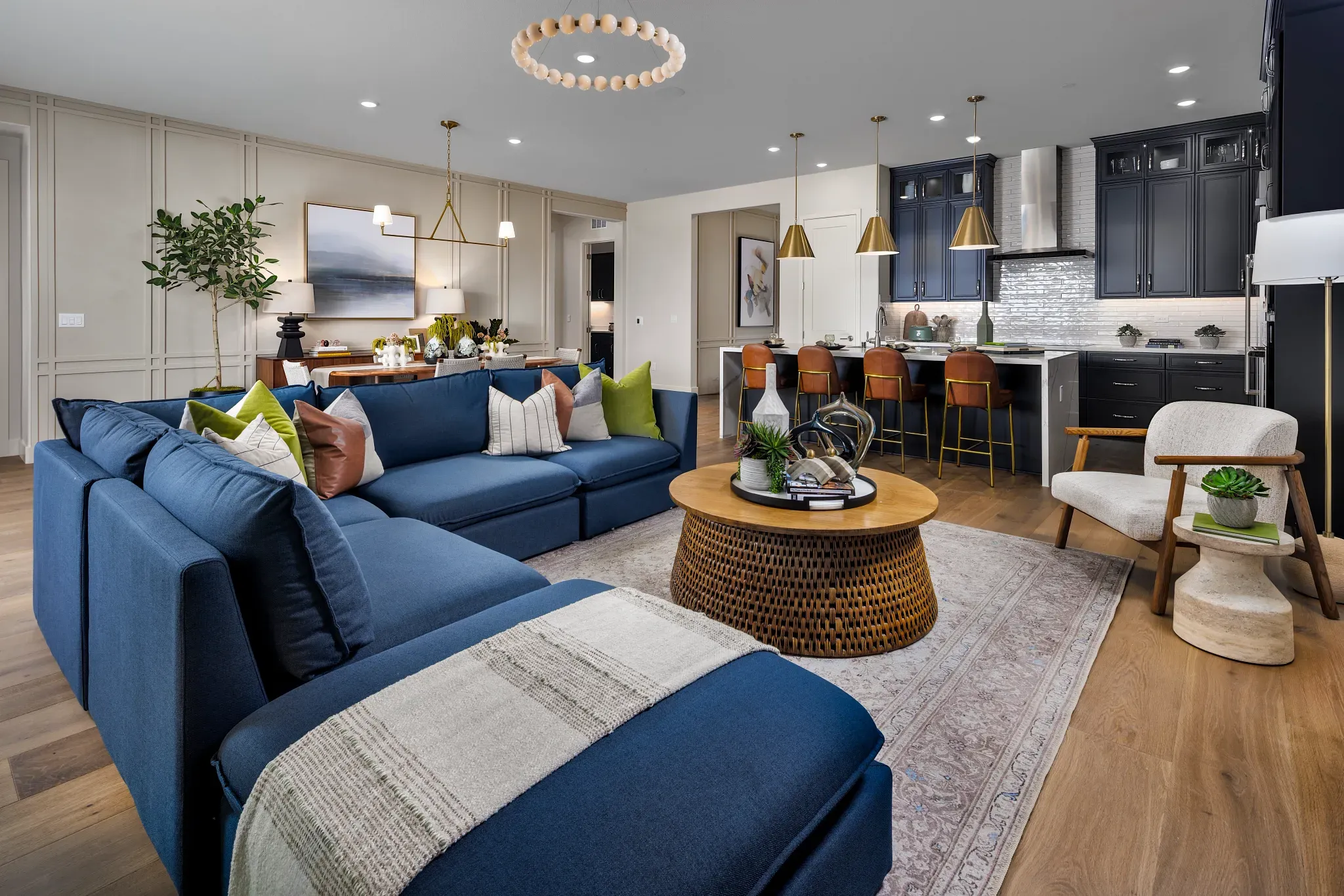 Great Room & Kitchen of Model Home