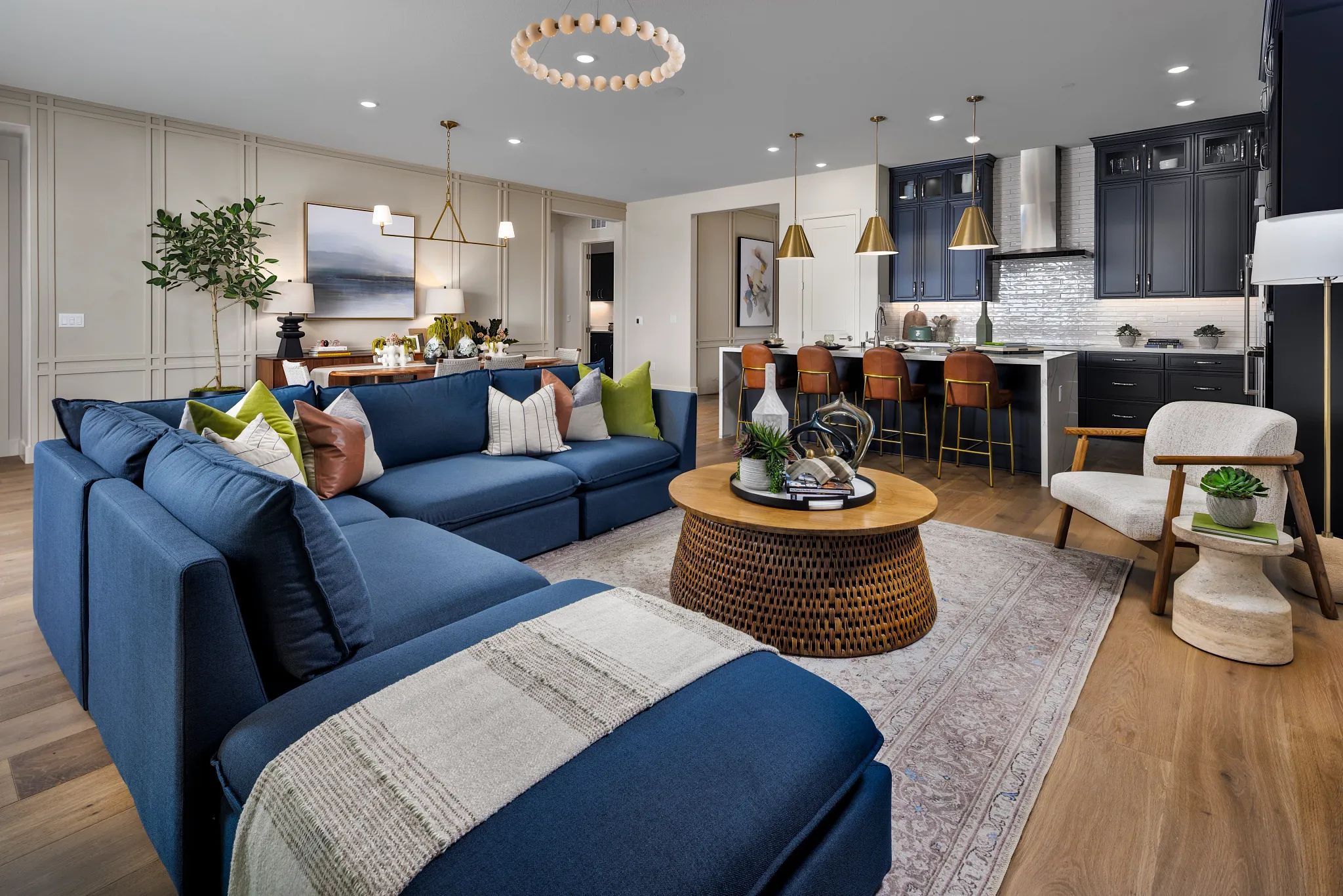 Great Room & Kitchen of Model Home