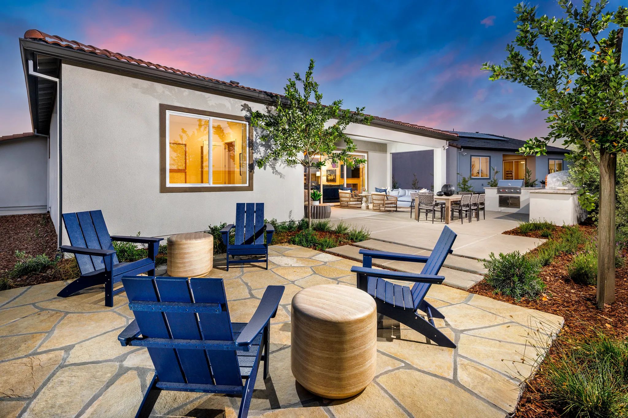 Backyard of Model Home