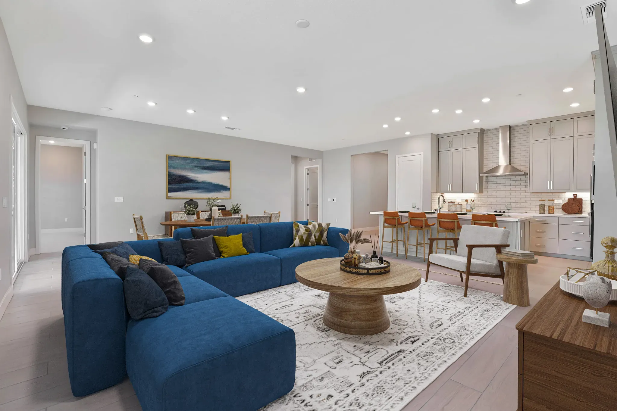 Great Room Virtually Staged