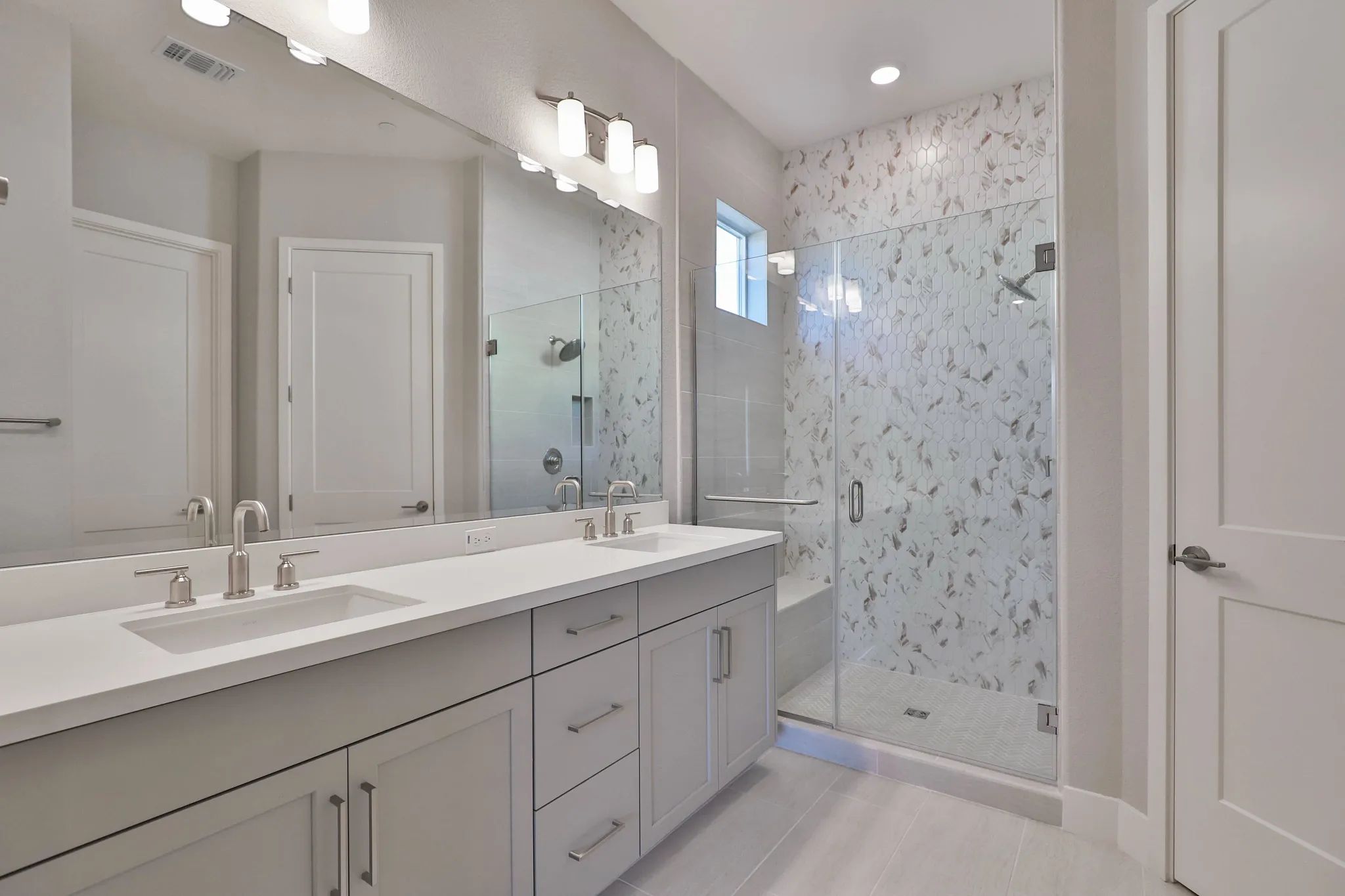 Primary Bathroom Virtually Staged