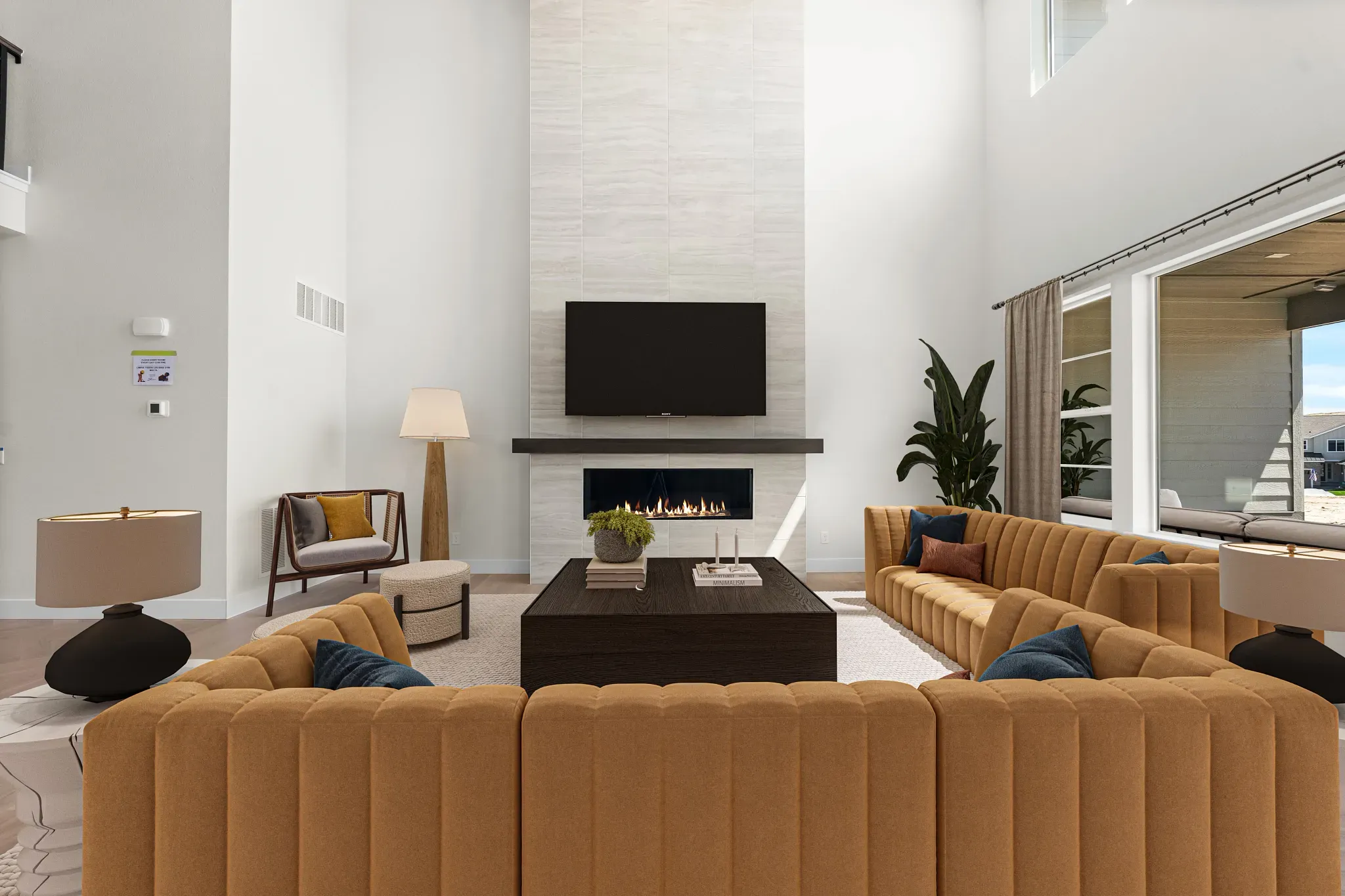 Homesite 3712 Great Room - Virtually Staged
