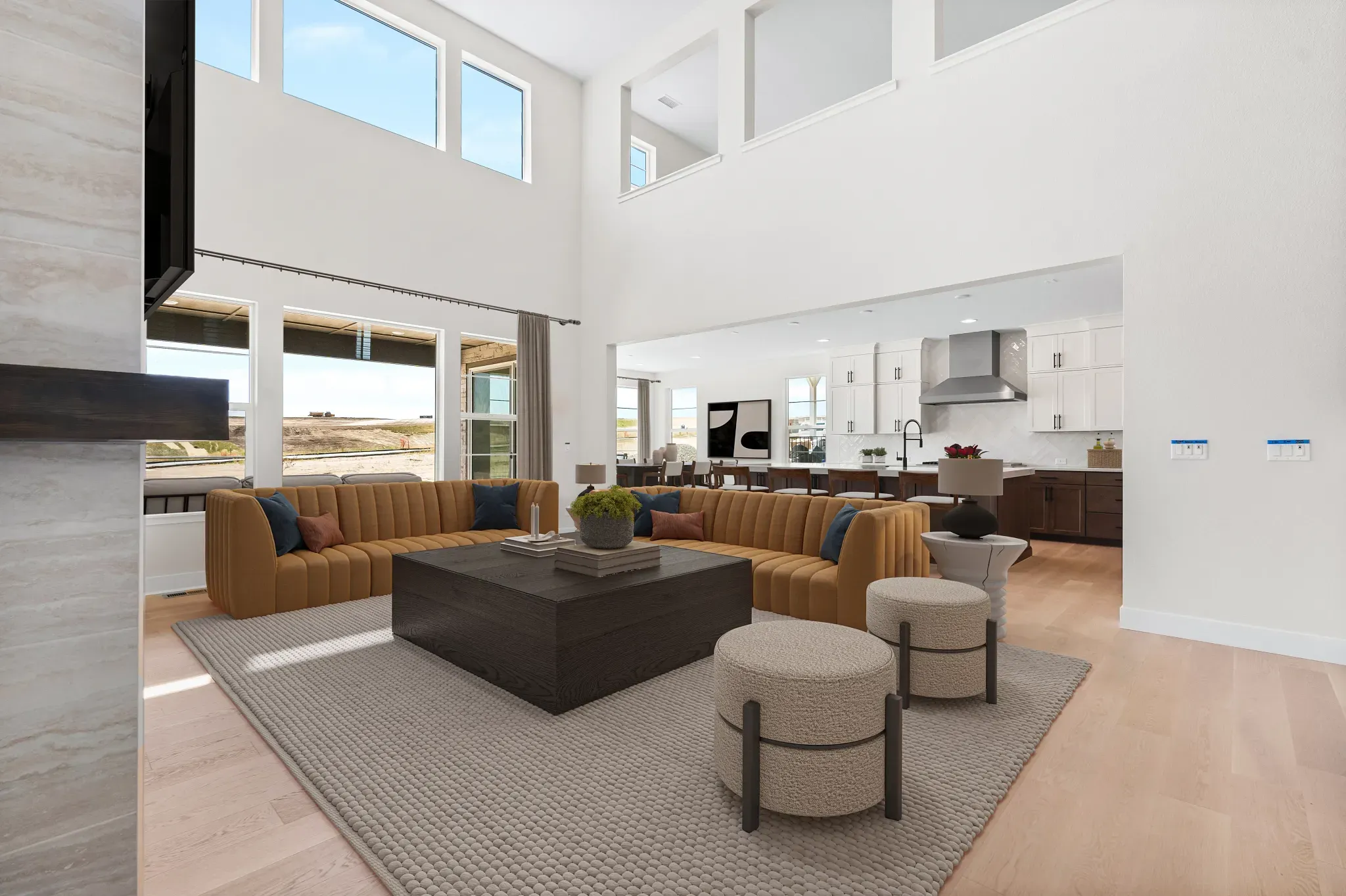 Homesite 3712 Great Room, Kitchen + Dining - Virtu