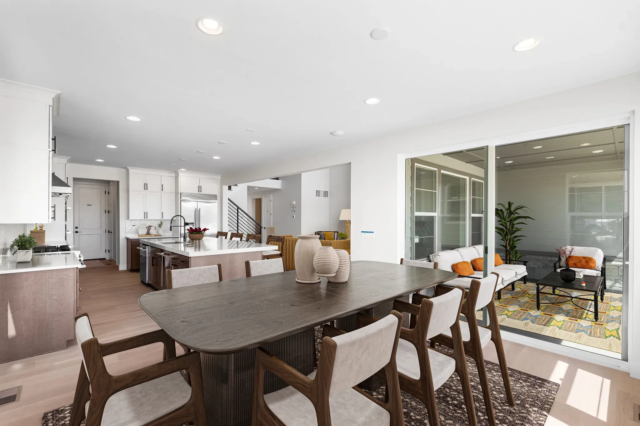 Homesite 3712 Dining, Patio + Kitchen - Virtually