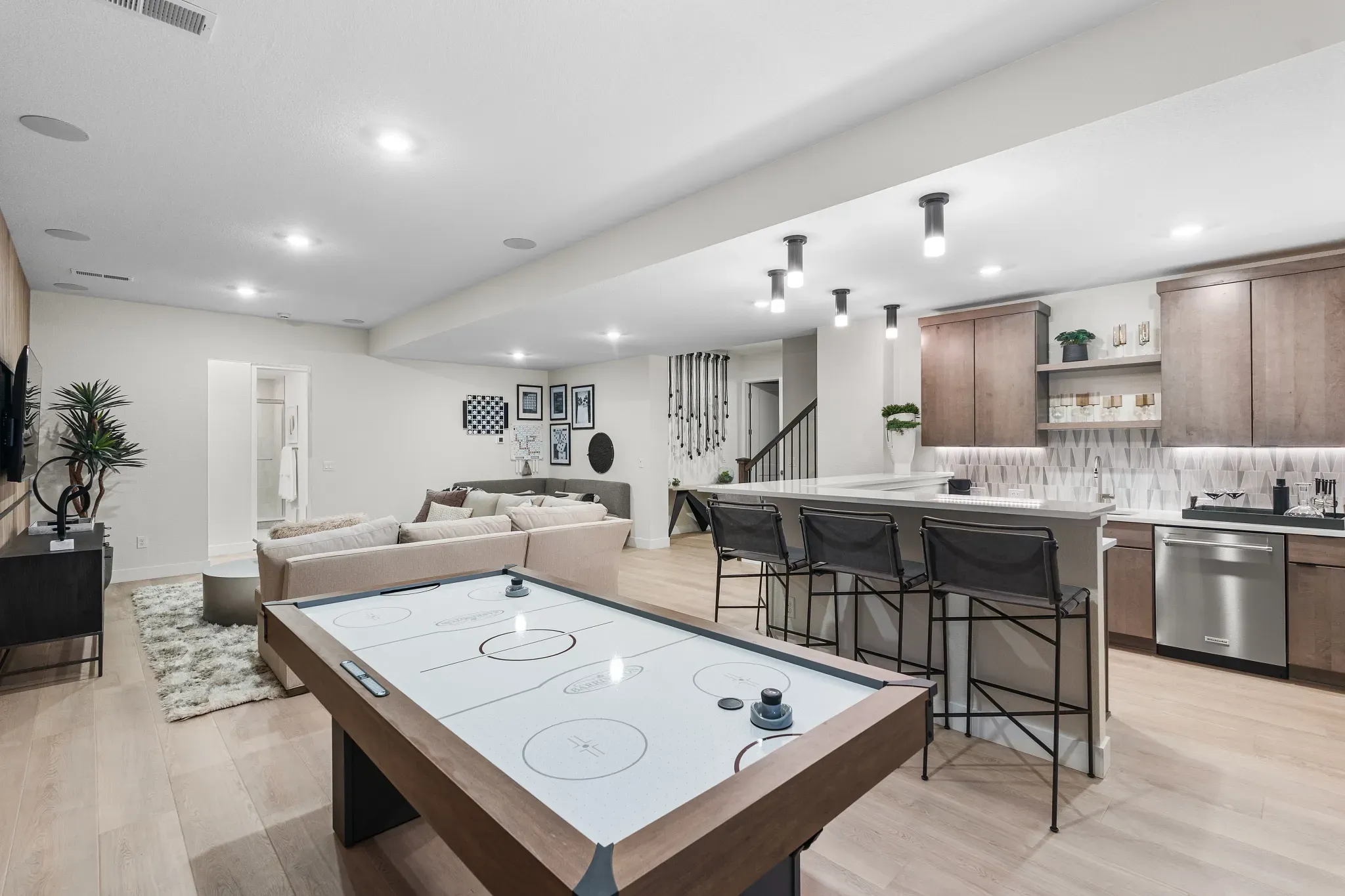 Everly Model Finished Basement