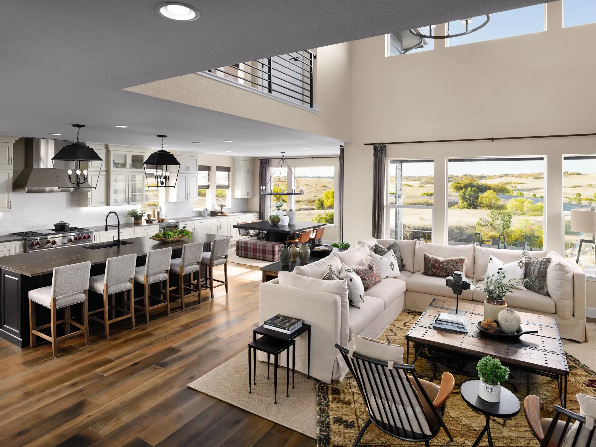 Great Room, Kitchen + Dining