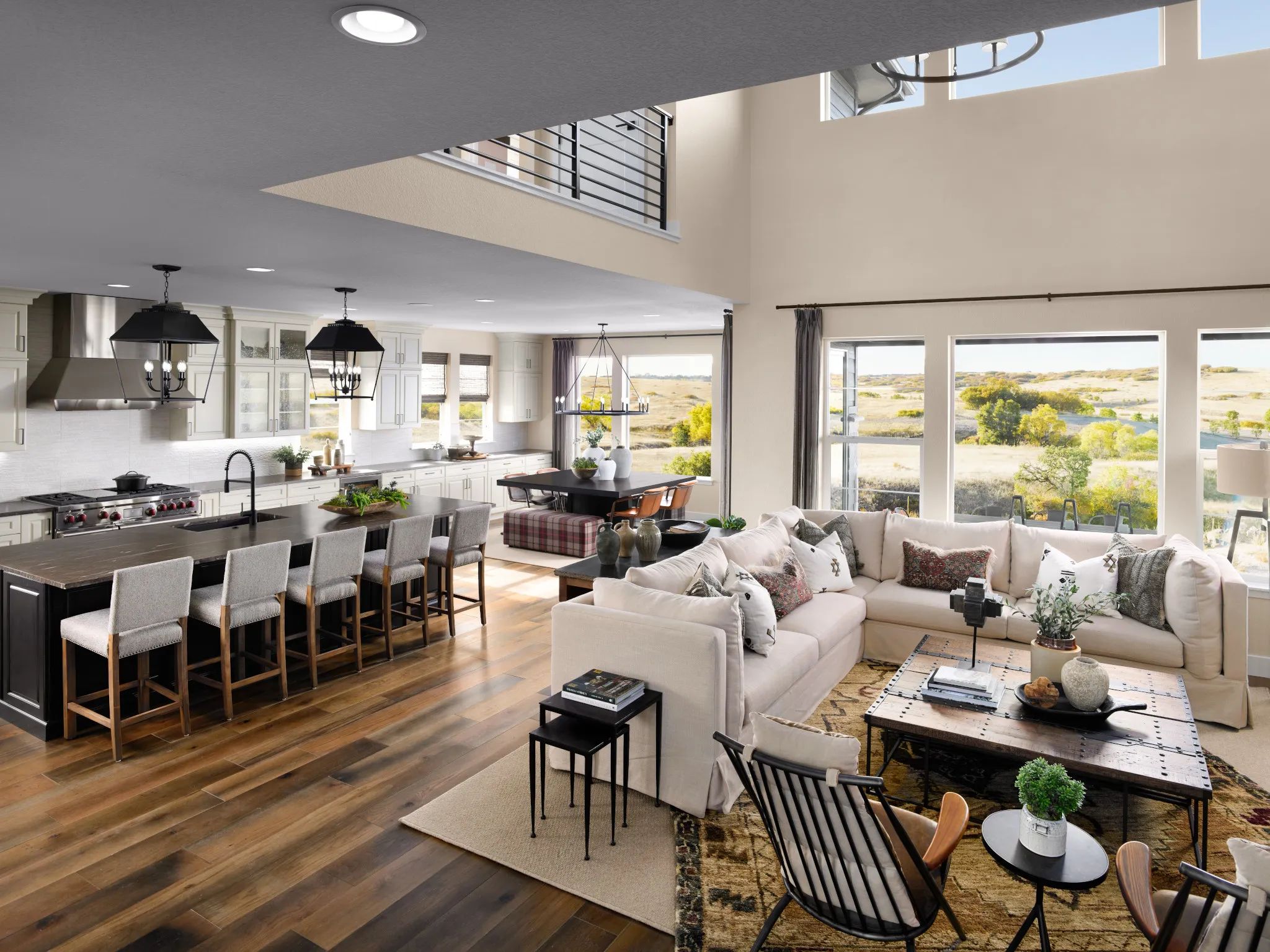 Great Room, Kitchen + Dining